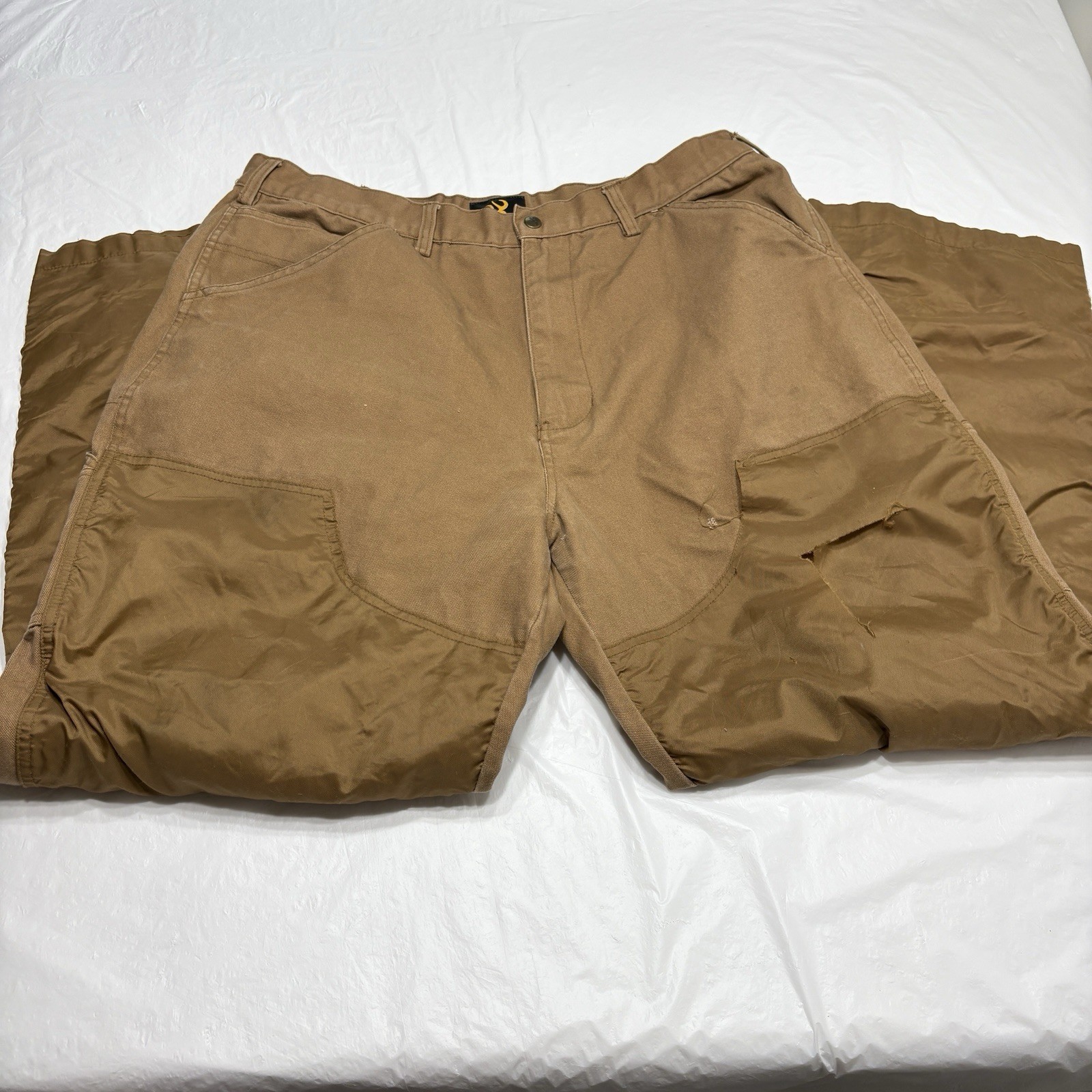 Browning Brown Canvas Nylon Double Knee Brush Pants Men’s 38