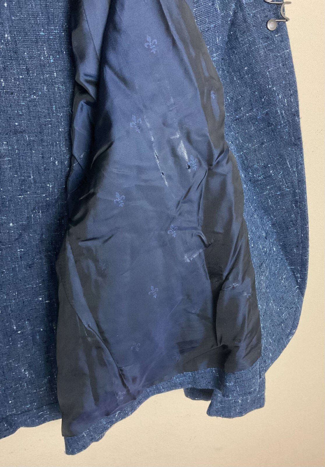 $1498 NWT New John Varvatos Lynn Hook and Bar Blazer Jacket EU58X US48X *Defect*