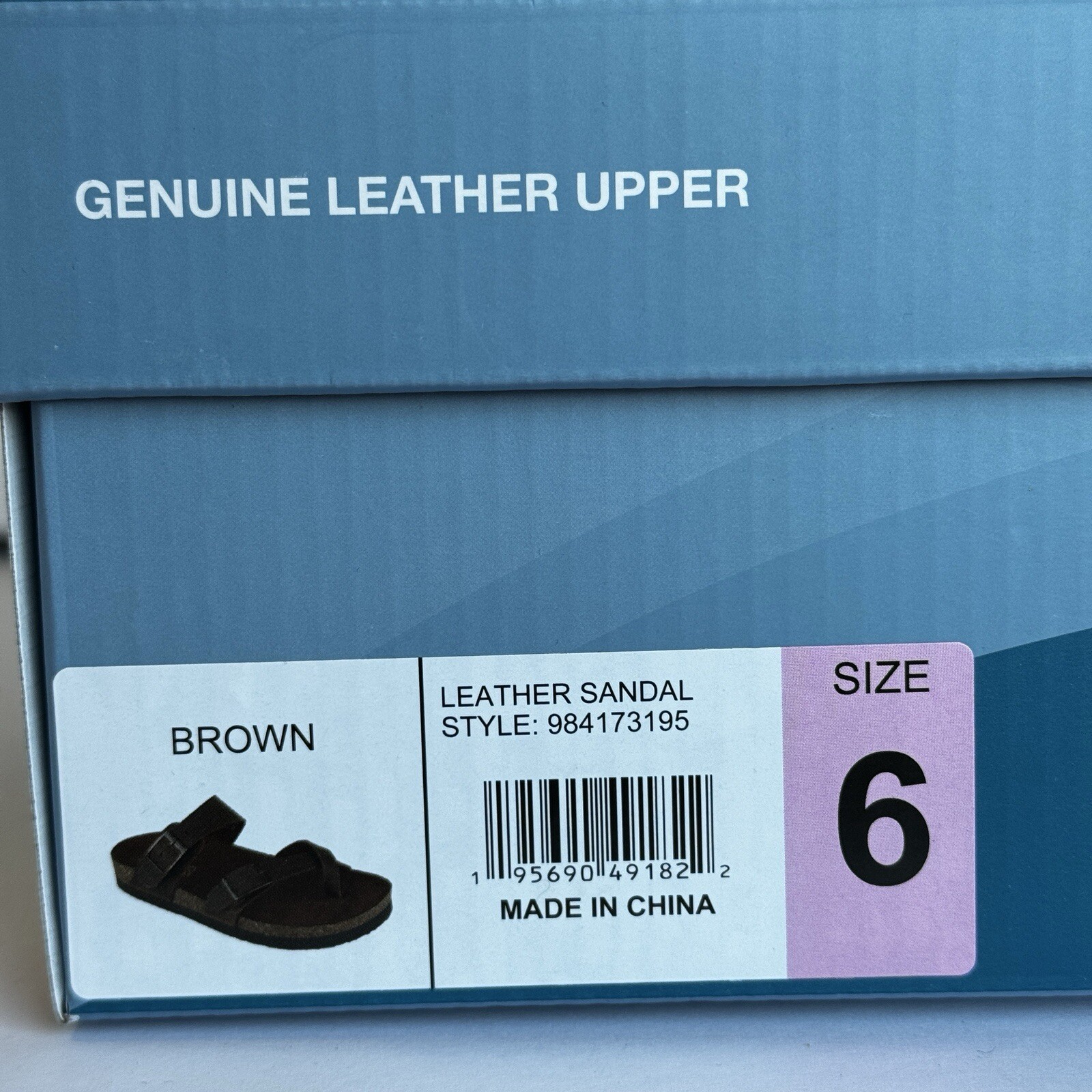 BRAND NEW – Mountain Sole Leather Sandals – Size 6 – Women’s – Brown