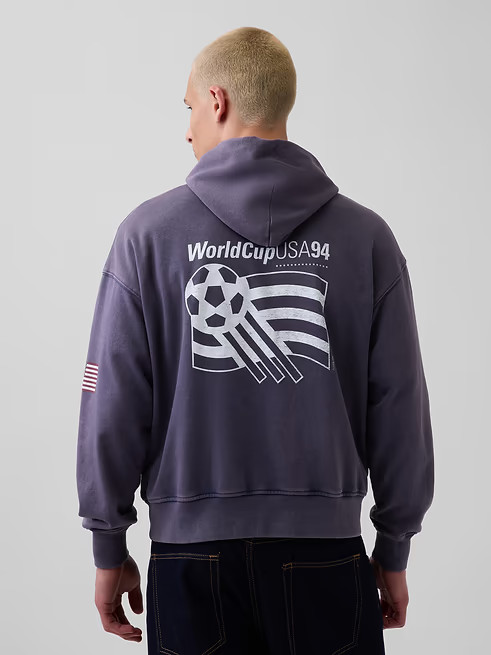 NEW – GAP, FIFA WORLD CUP VintageSoft Terry Oversized Hoodie – SALE OFF
