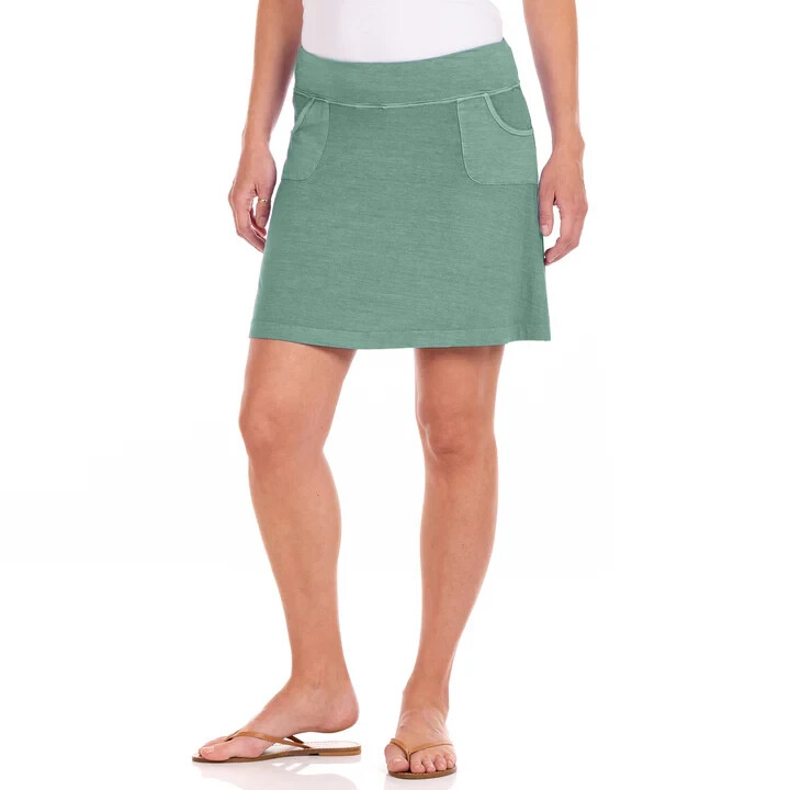 Fresh Produce medium lagoon green stretch knit city skort skirt $65.00 nwt new m