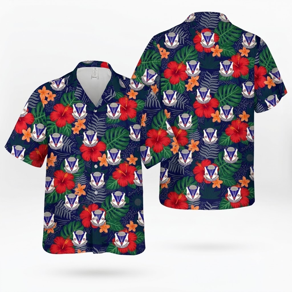 US Army 2nd Battalion 134th Infantry Regiment Airborne Hawaiian Shirt