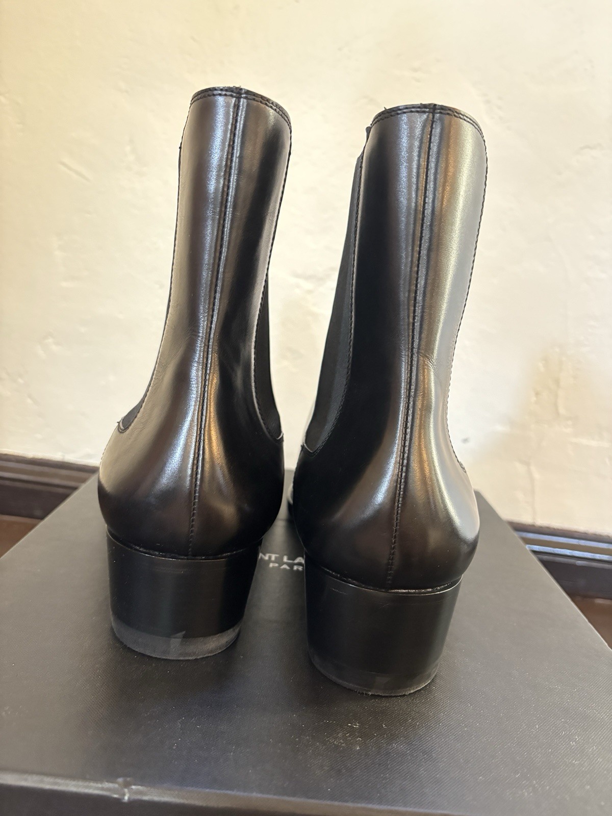saint Laurent hedi Slimane Wyatt Boots Black 46