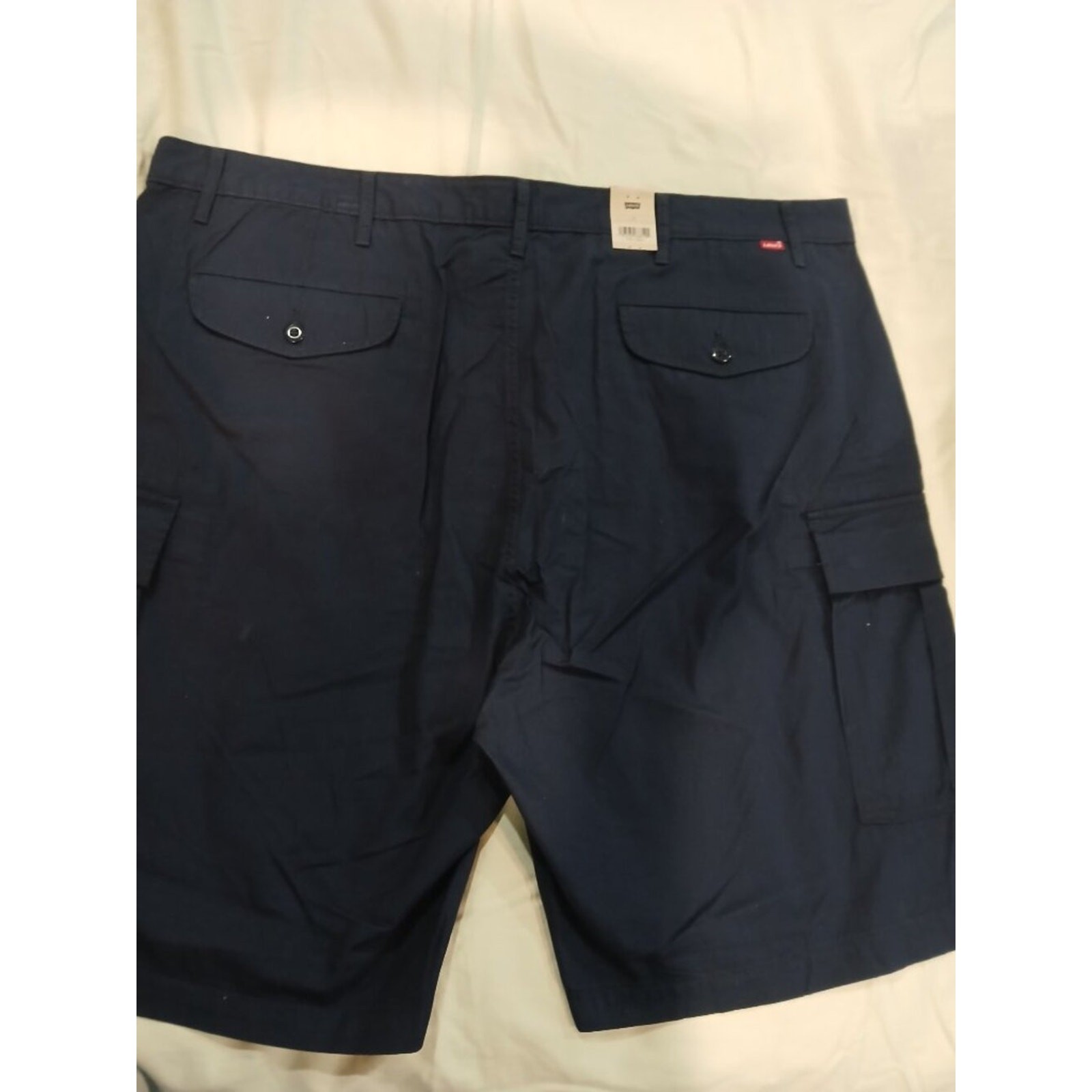 Levi’s Carrier Cargo Shorts 44 Blue Cove Navy NWT 100% Cotton WaterLess