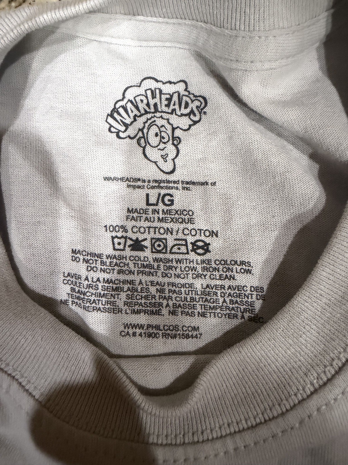 Philcos Warheads Black Cherry Tee In Light Grey size L