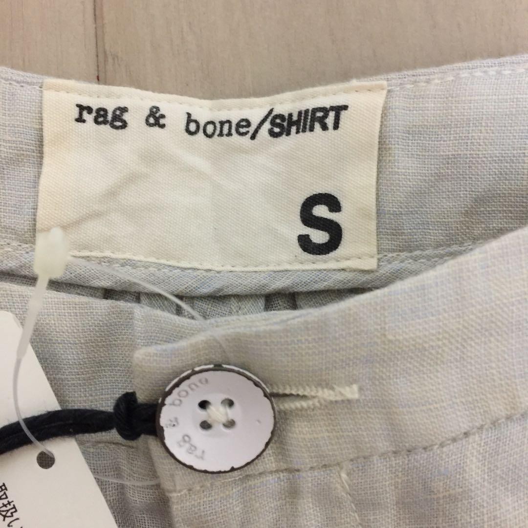 rag & bone THE HAMPTON SHORT S STONE Linen Shorts