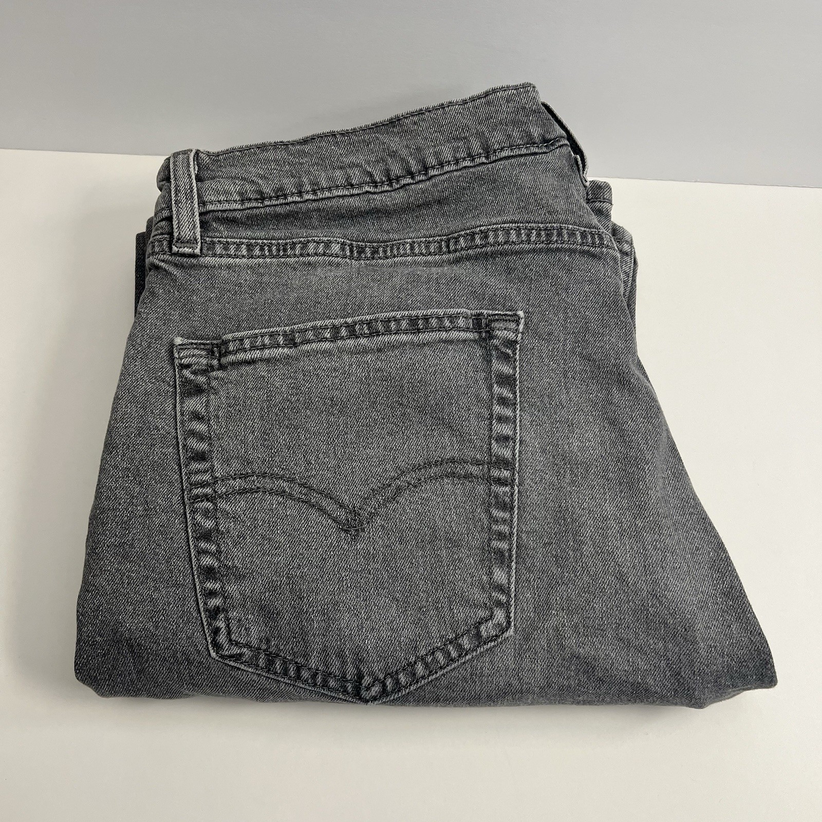 Levi’s 505 Mens Regular Fit Jeans 34×34 Gray Straight Leg Denim Pants
