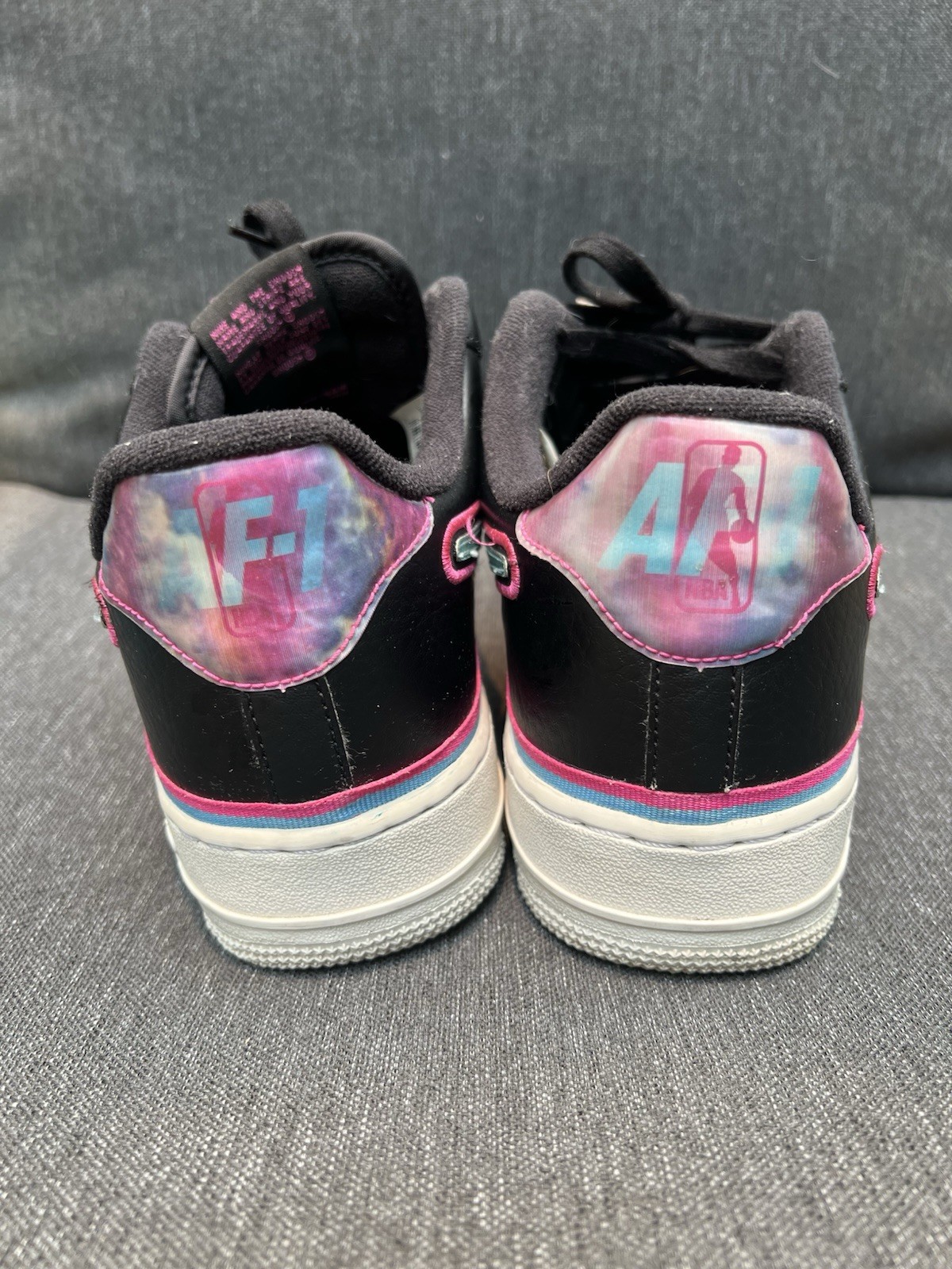 Nike Air Force 1 Low Black Pink Teal “South Beach” Retro Sneakers – Men’s 9.5