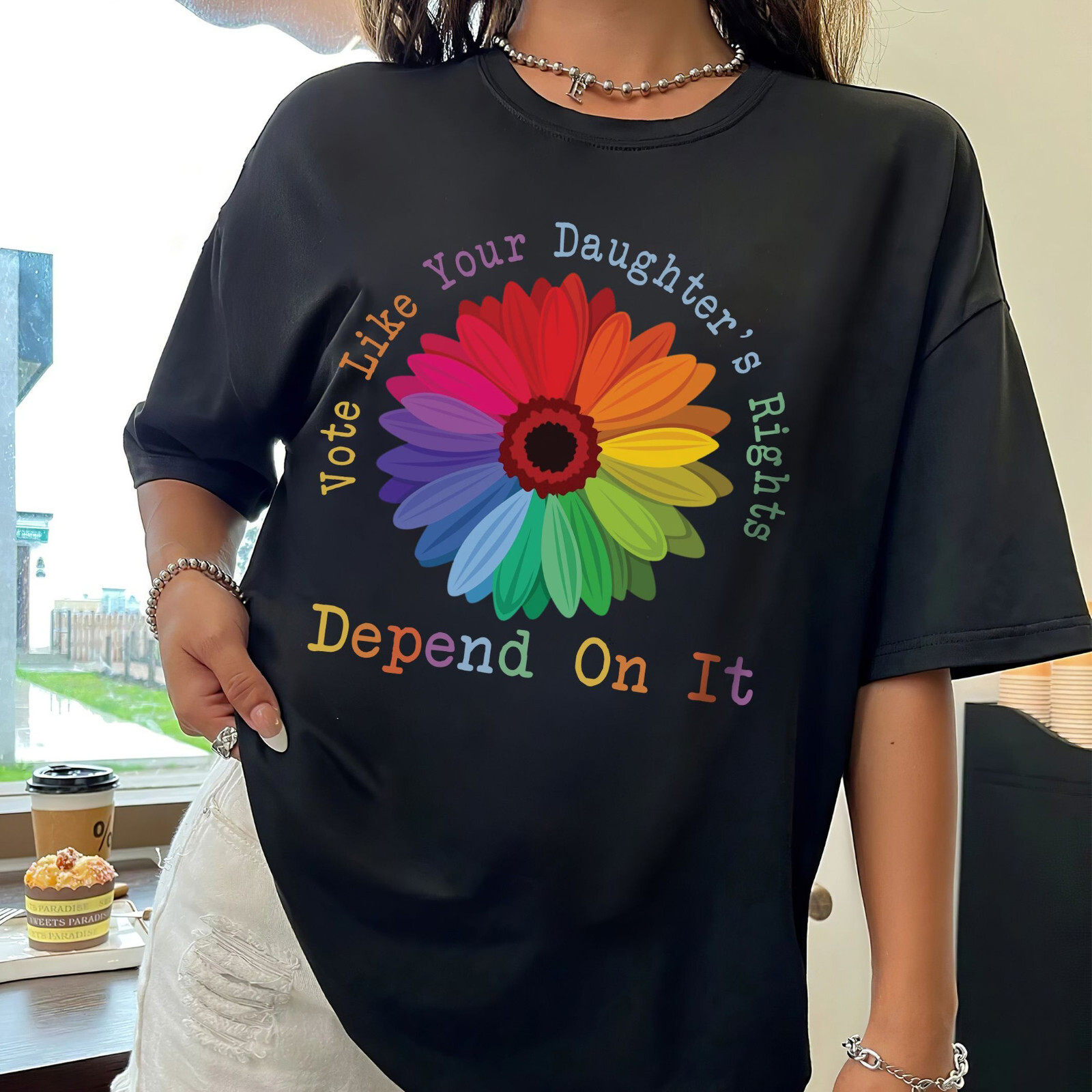 Vote Like Your Daughter’s Rights Depend On It T-Shirt For Dad Mom From Daughter