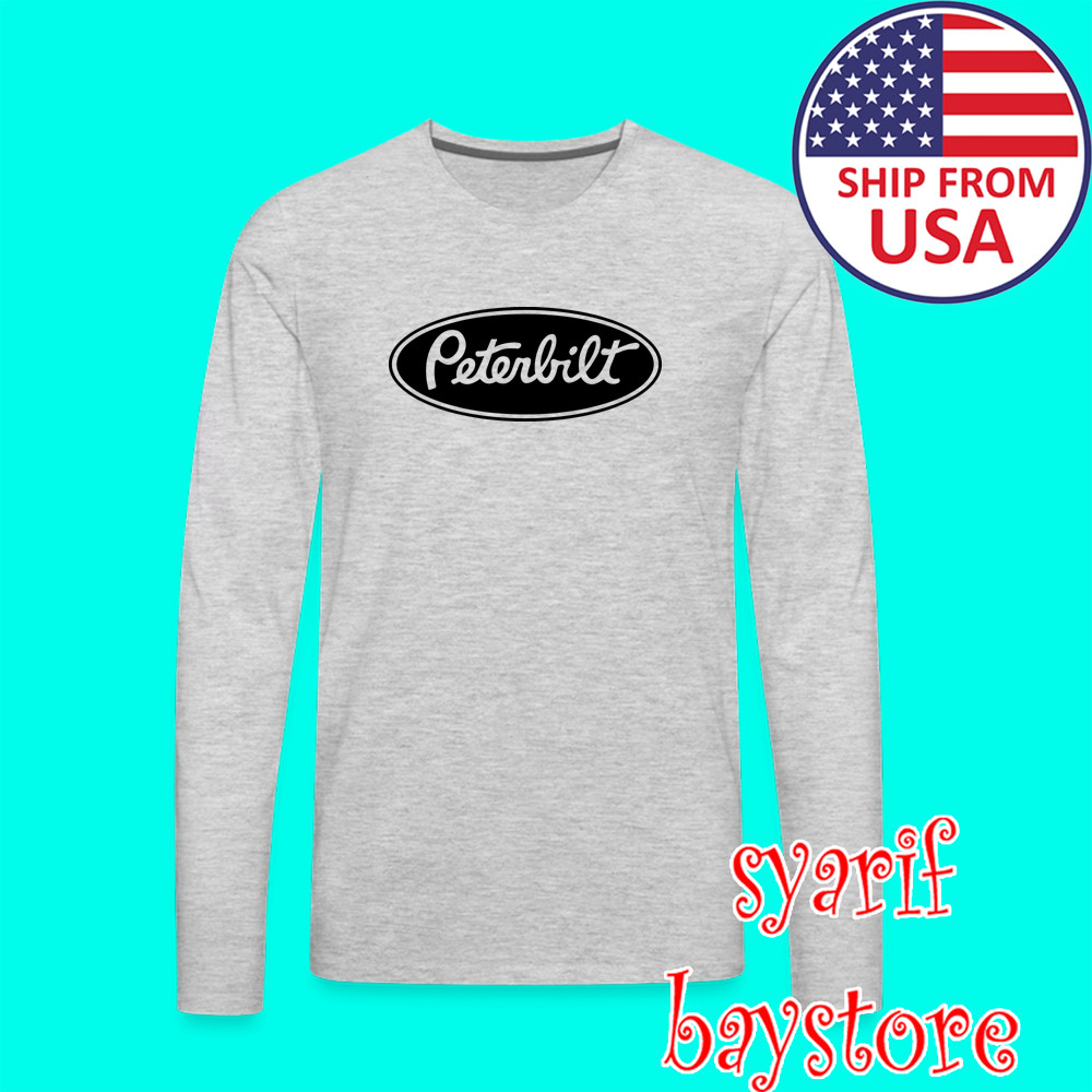 Peterbilt Truck Men’s Grey Size S to 2XL