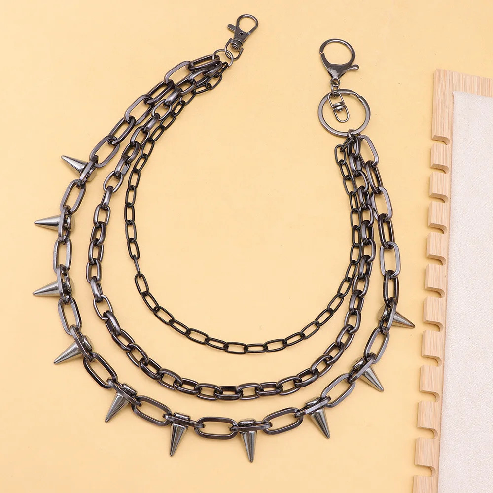 Hip Hop Punk Metal Wallet Chain Keychain Jeans Pants Waist Chain Unisex