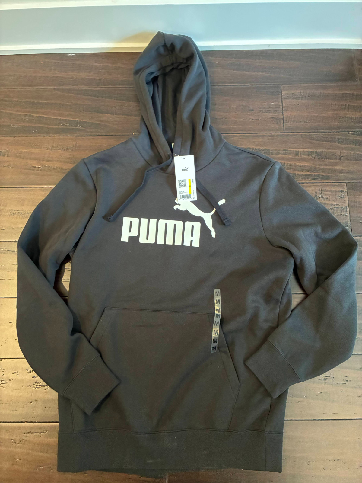 New Puma Mens Pullover Hoodie Shirt Bundle (3) Medium Black/Blue/Beige NWT