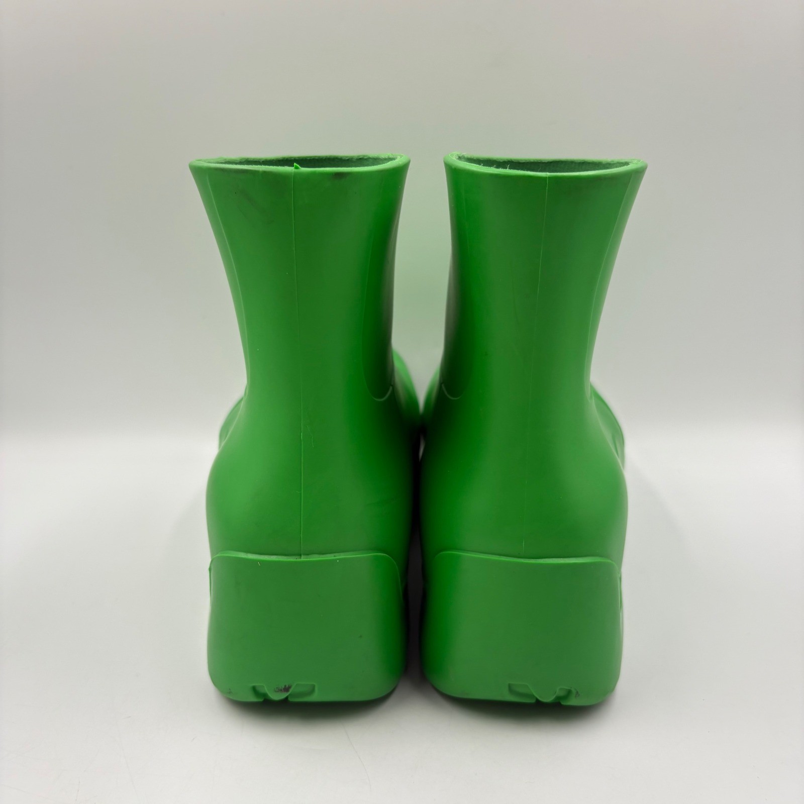 Bottega Veneta Puddle Boots Womens 37 Green Good Rubber Waterproof Ankle Italy