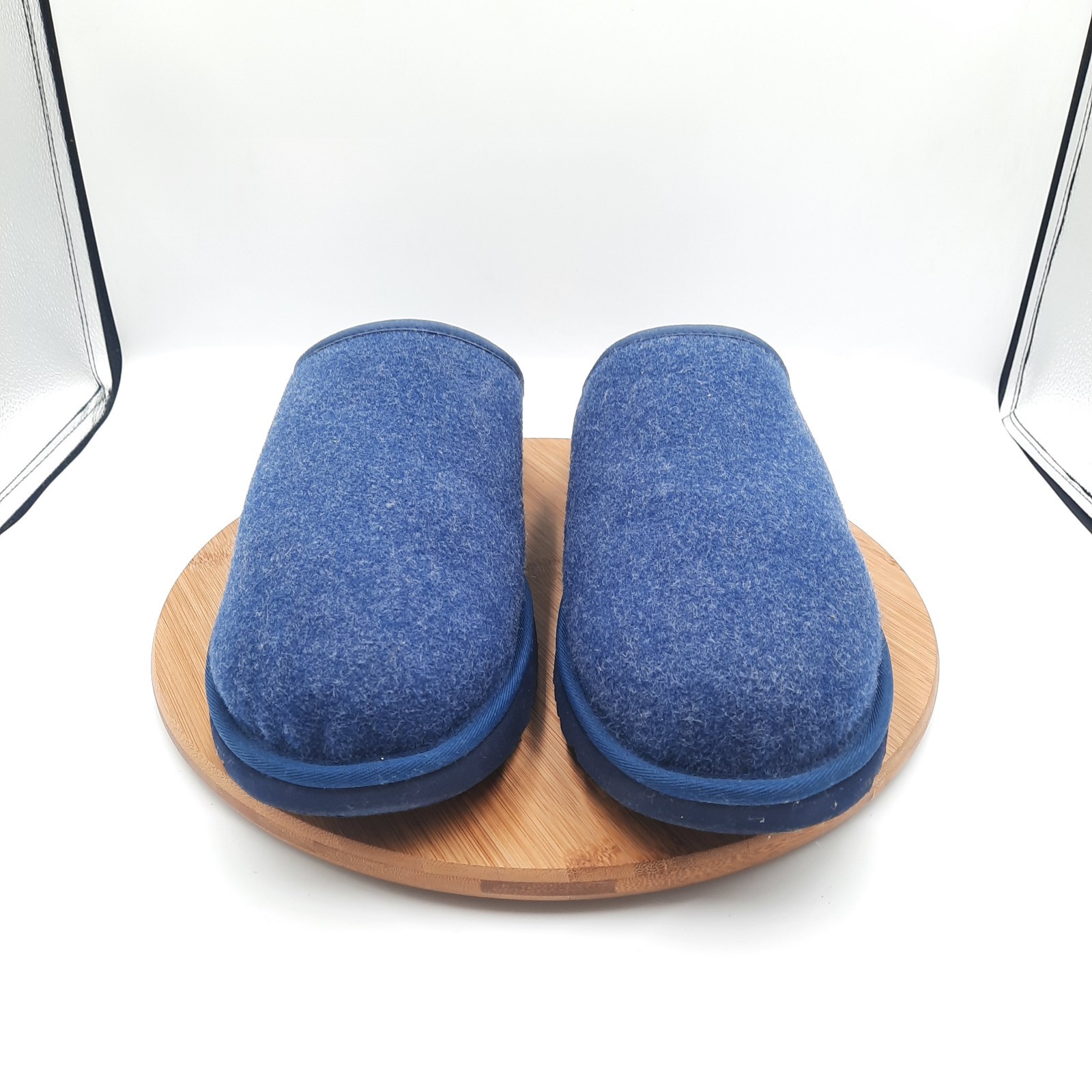 UGG Classic Slip On Mens Size 15 Slippers Deep Ocean Blue Suede Sheepskin