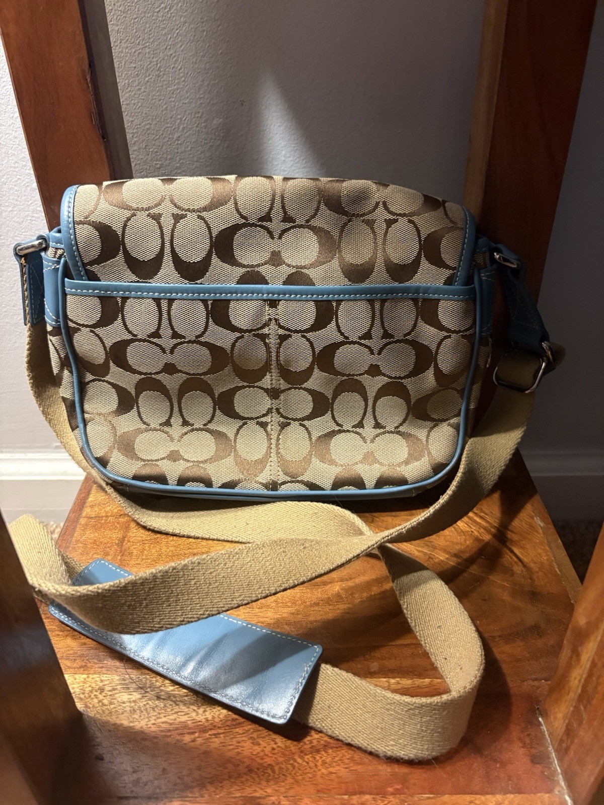 Vintage Coach Signature Satchel Field Bag (Style No. 6849)