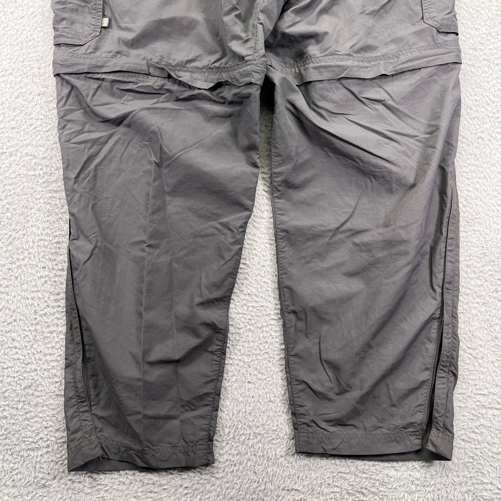 Rei Co-Op Pants Mens Large x30 Green Trailmade Cargo Roll Up Belted Nylon Hiking