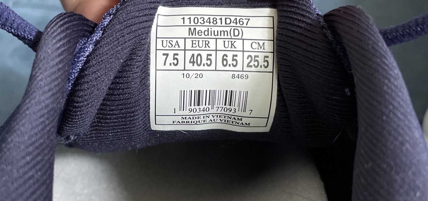 Brooks Ghost 13 M 7.5 / W 9 Running Shoe Blue Gray Cushion Neutral 110348 1D 467