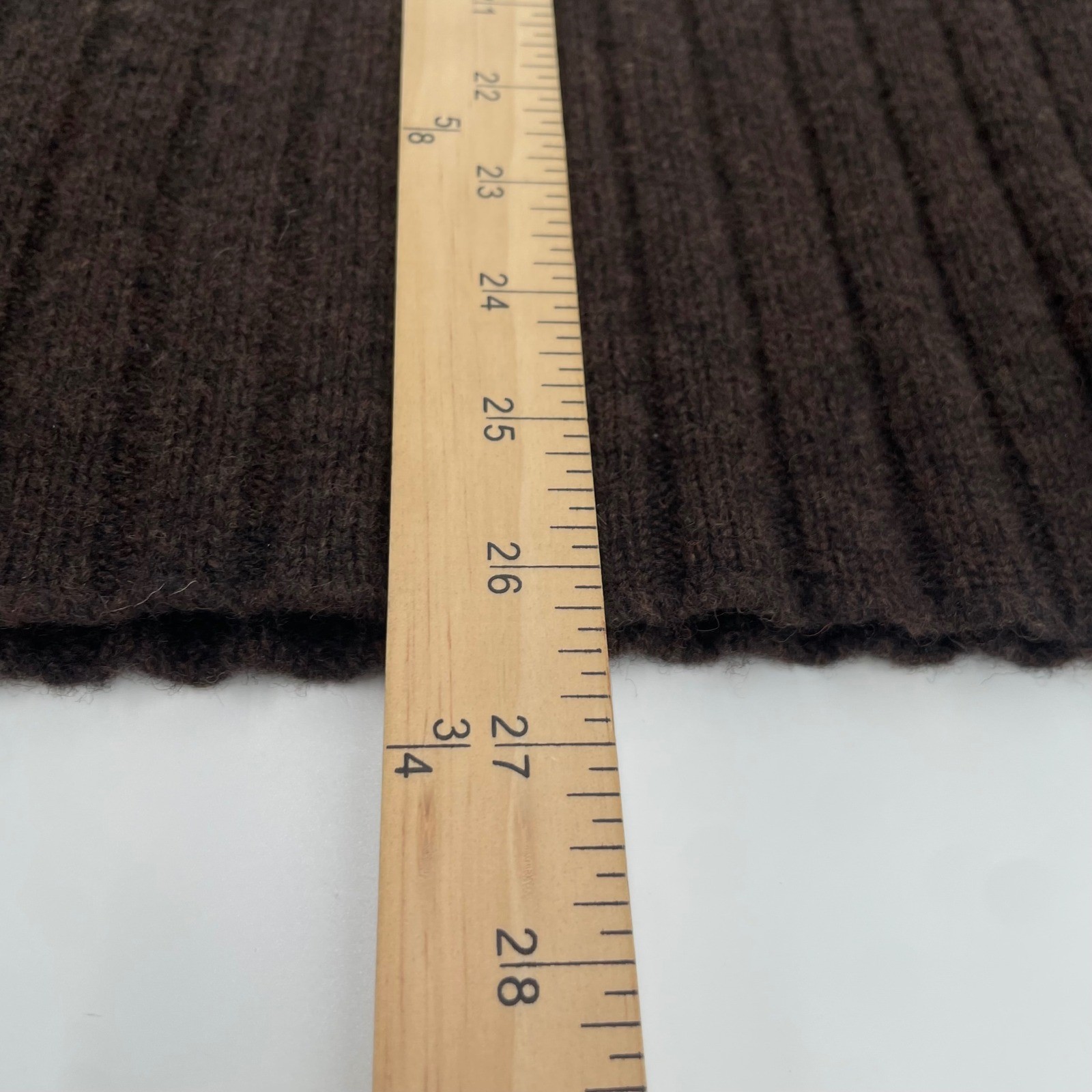Gap Vintage Sweater Mens Large Brown Lambswool Ribbed Knit Crewneck Winter Warm