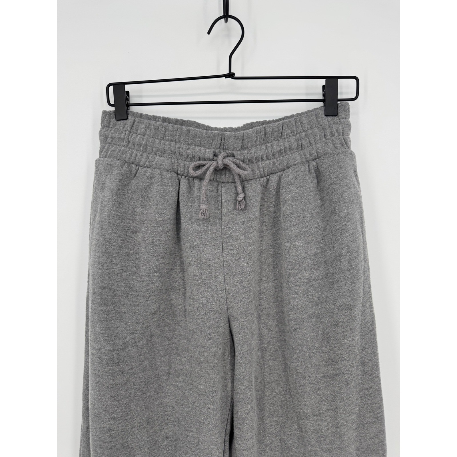 Wild Fable Wide Waistband Heather Gray High Rise Jogger Pants Sz M Fleece Lounge