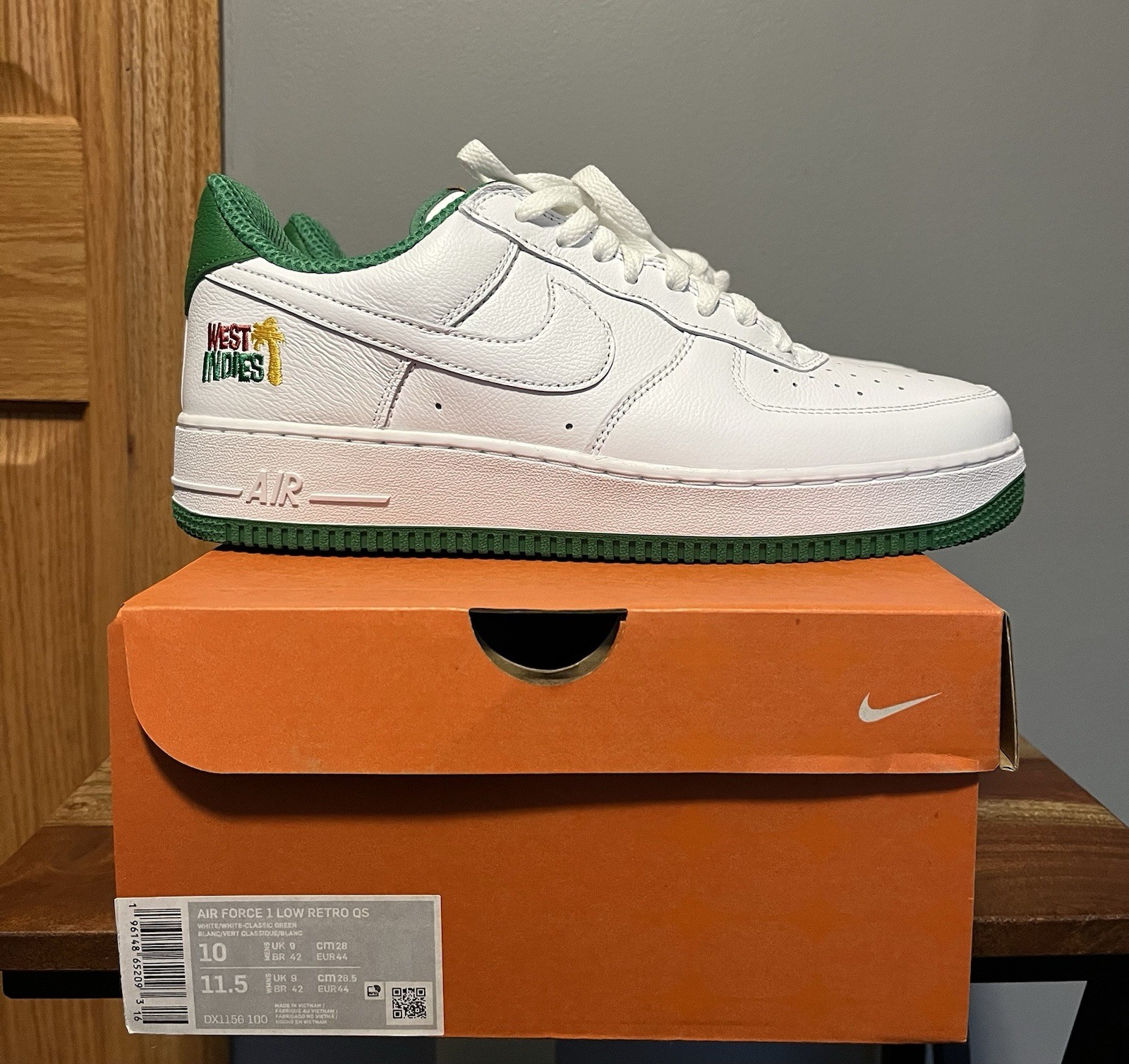 Nike Air Force 1 Low Retro “West Indies” Size 10 Brand New
