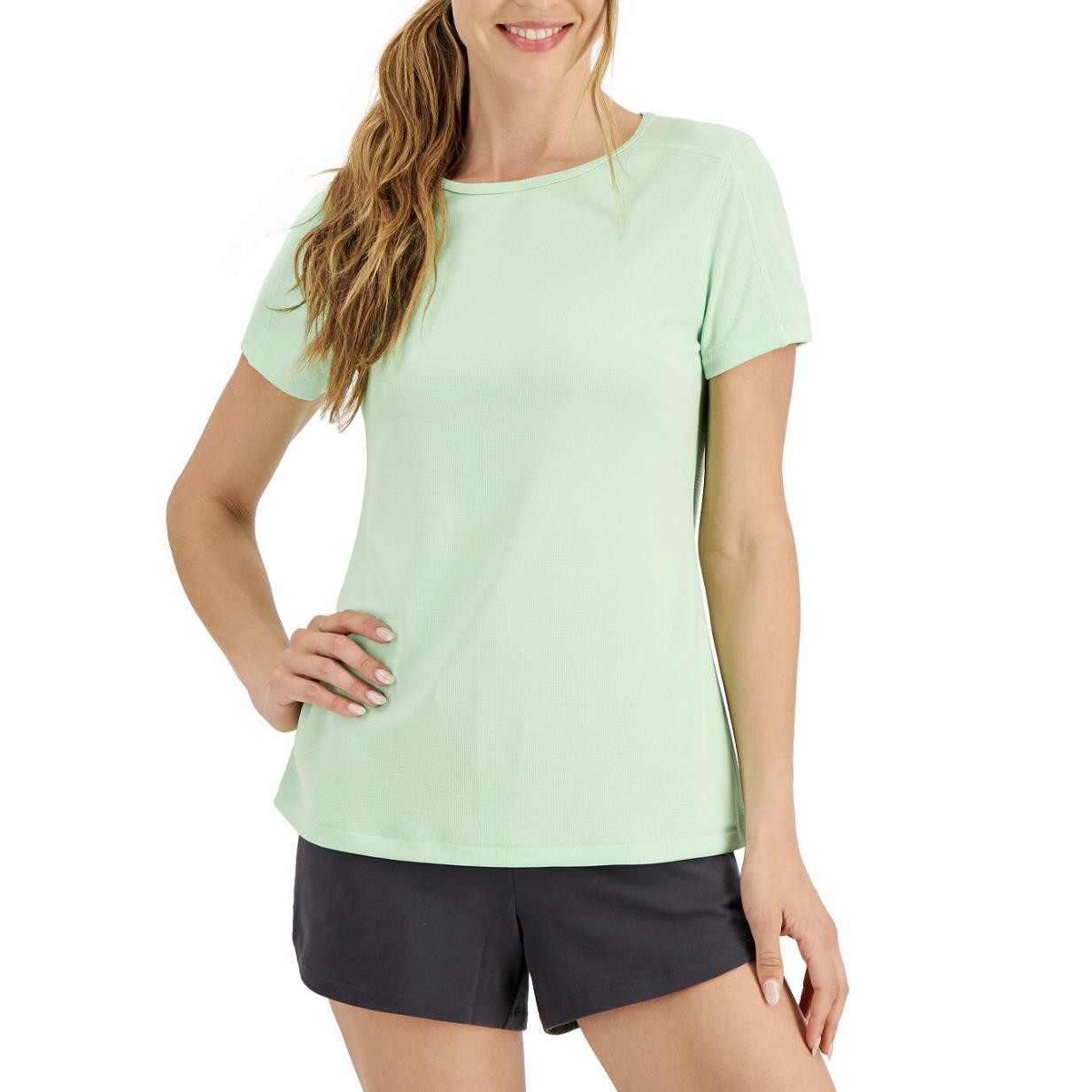 ID Ideology Womens Green Rapid Dry Athletic T-Shirt XL NEW $20 100141785MS