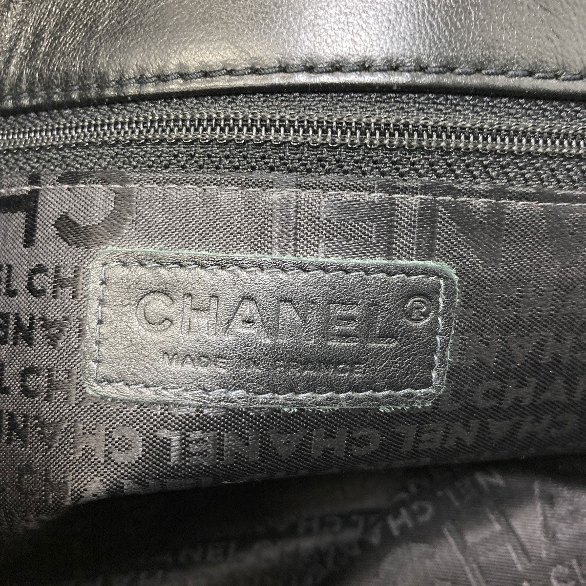 CHANEL Matelasse one belt SilverHardware Shoulder Bag Nylon Calf Ladies [Used]