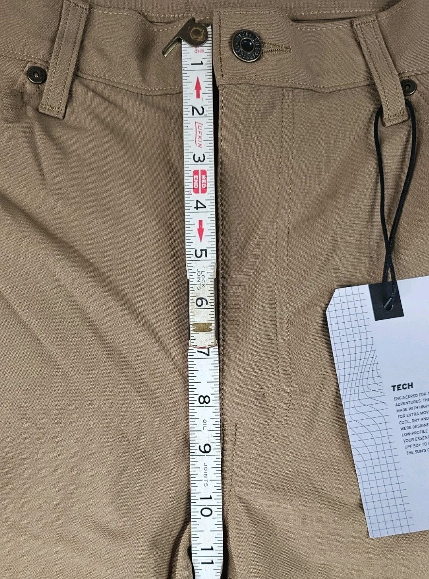 Levis 511 Slim Tech Pants High Stretch Quick Dry UV Protection Brown Tan 38×32