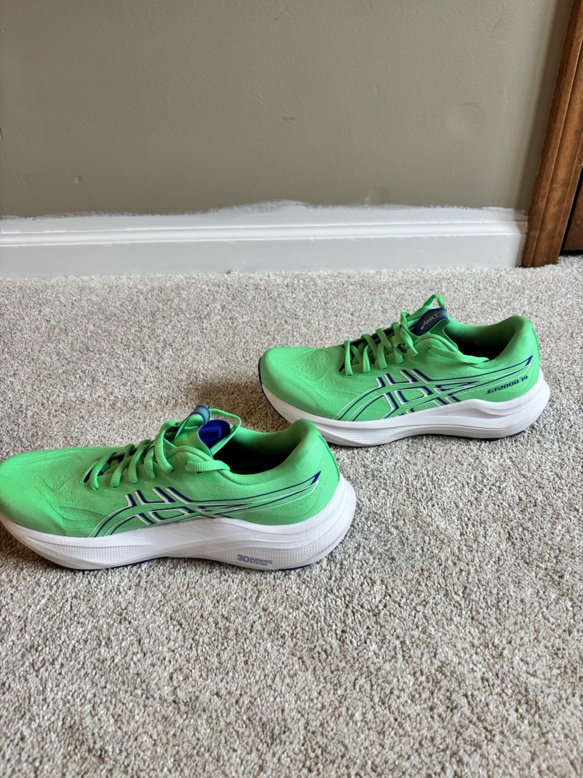 ASICS GT-2000 v14 Green Running Shoes Size 7.5 US Used Excellent Cond