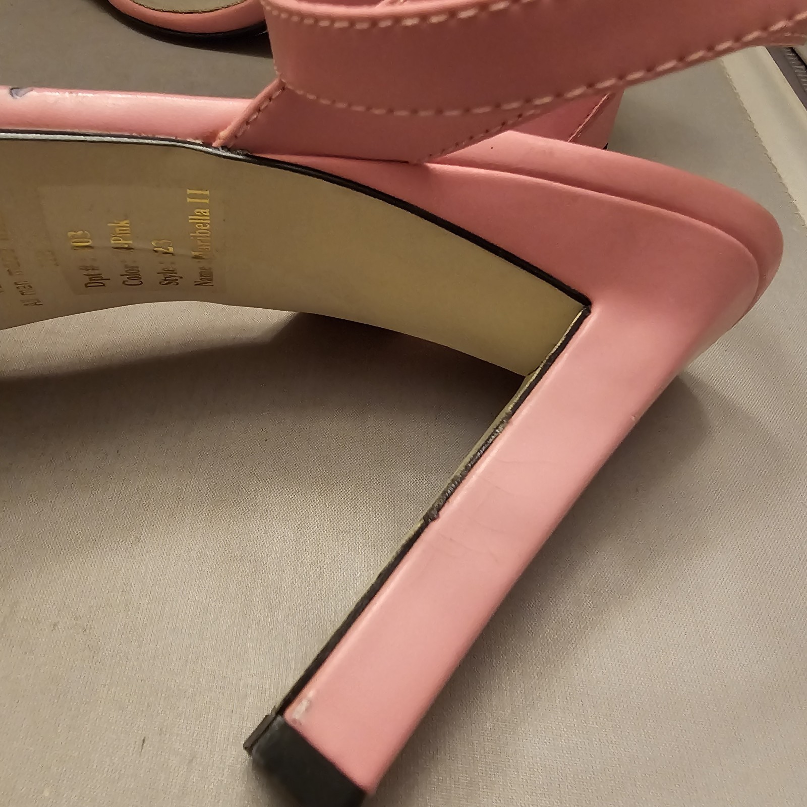 Bakers “Maribella II” Pink 3.75″ High Heels Size 11 B Strappy See Pictures