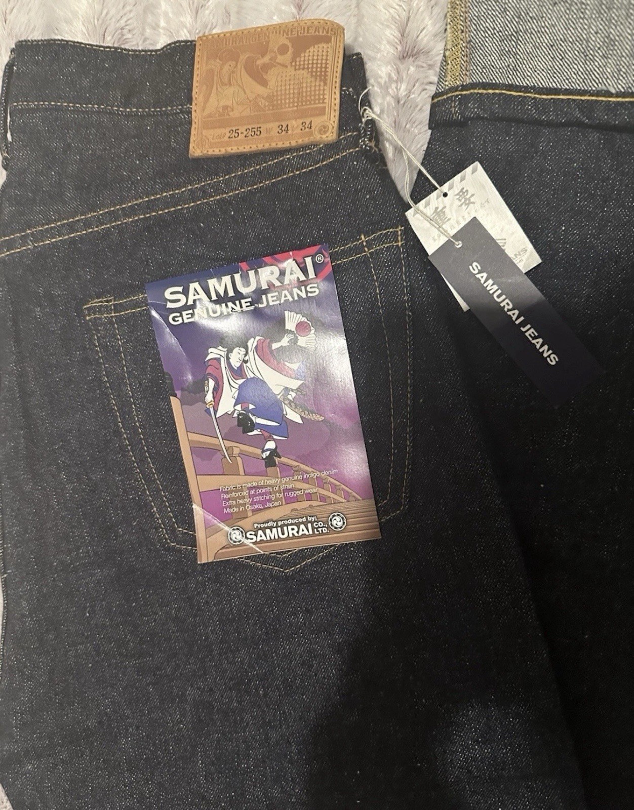 SAMURAI JEAN S0255XX Color indigo 34×29. New with tags. Original Price $335