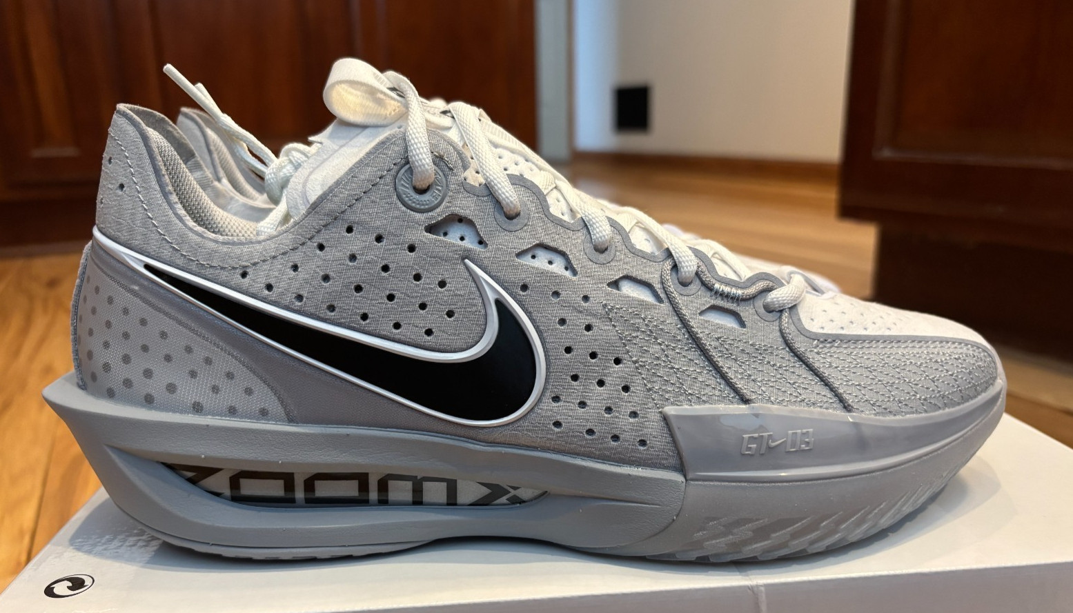 Nike G.T. Cut 3 Wolf Grey Black White IB4458 002 Men’s Size 10
