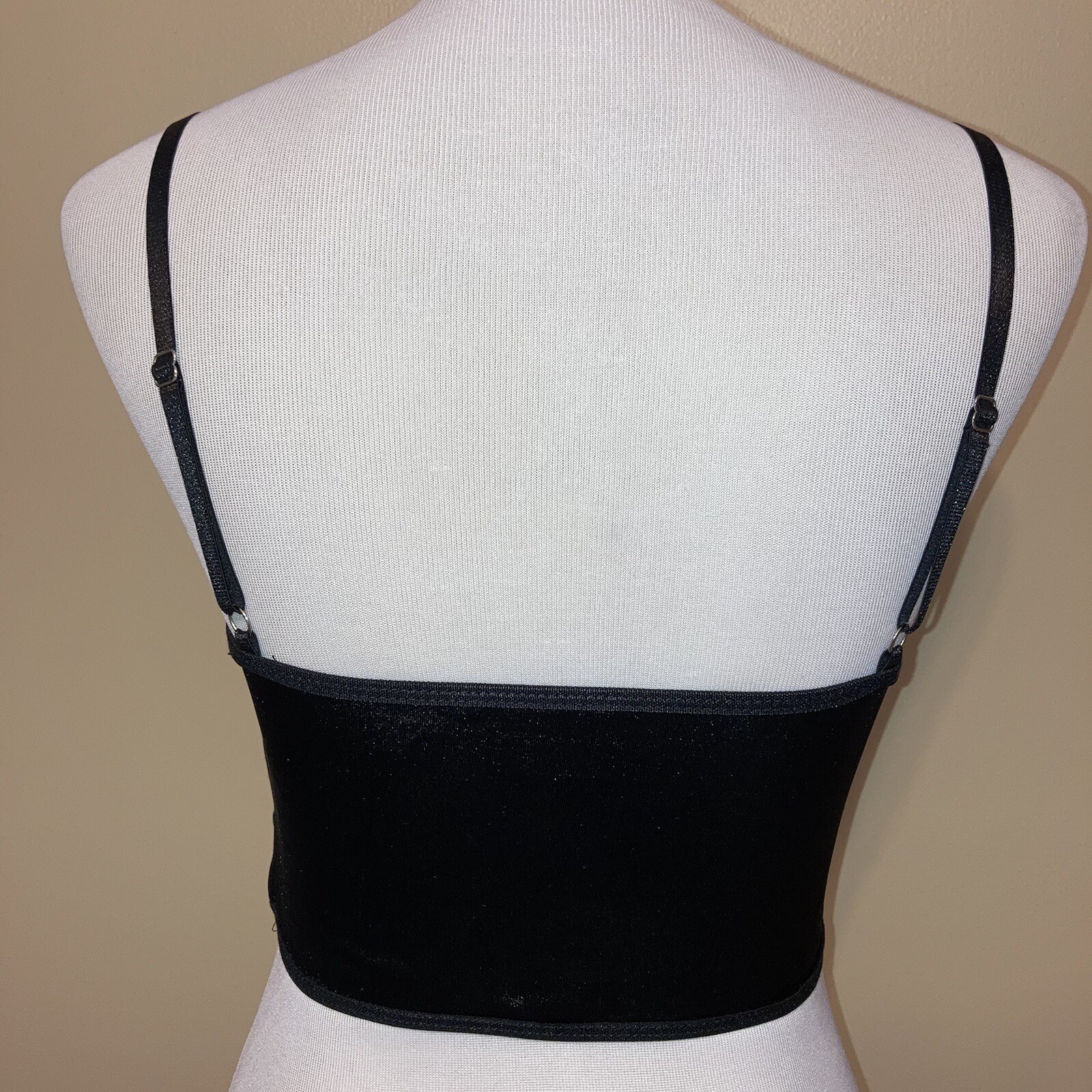 Corsette Sz S Eyelet Trim Smooth Satiny Feel Adjustable Straps Shein Bra