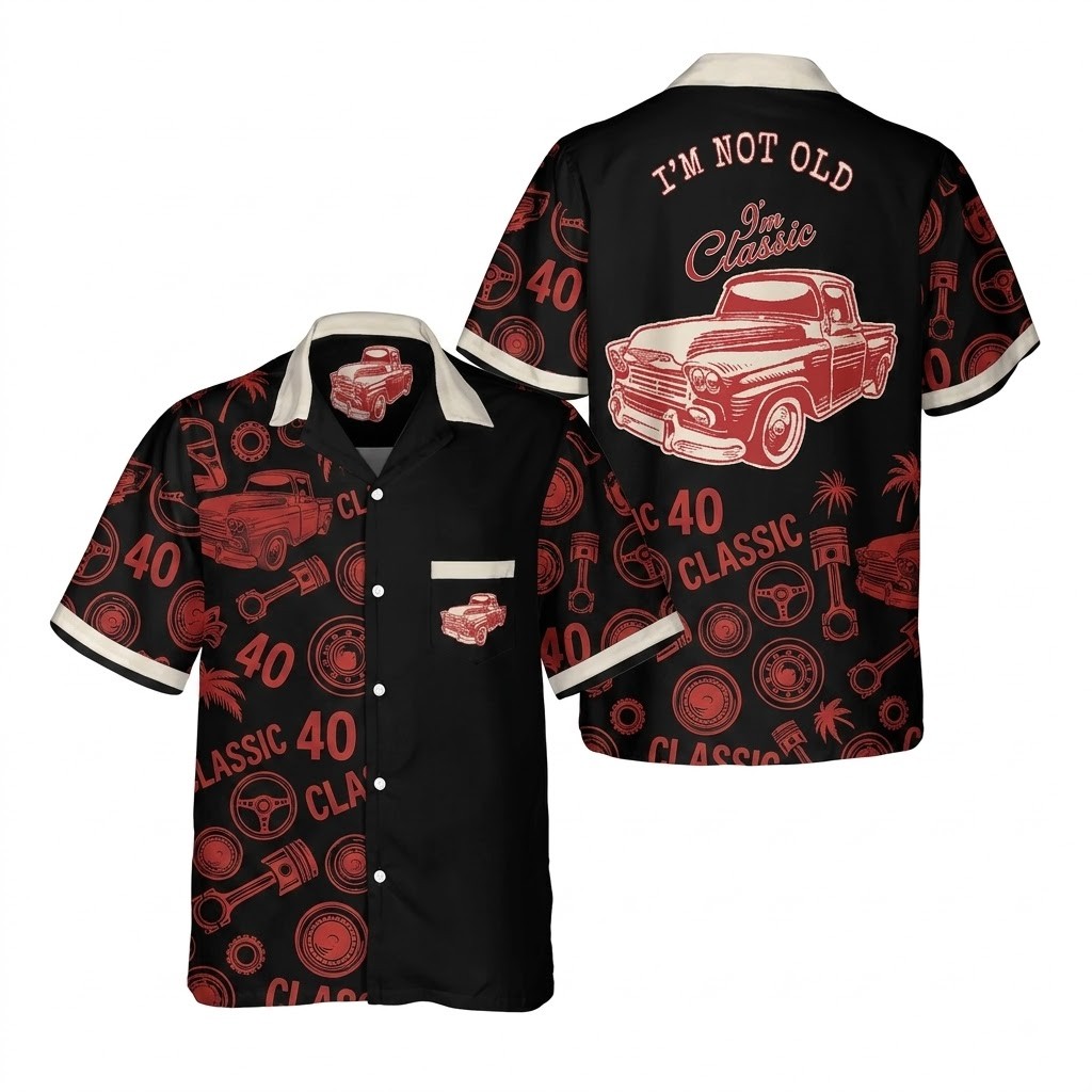 Classic Ca Tropical Big Summer Car Beach Graphic Hawaiian Shirt Gift For Friends