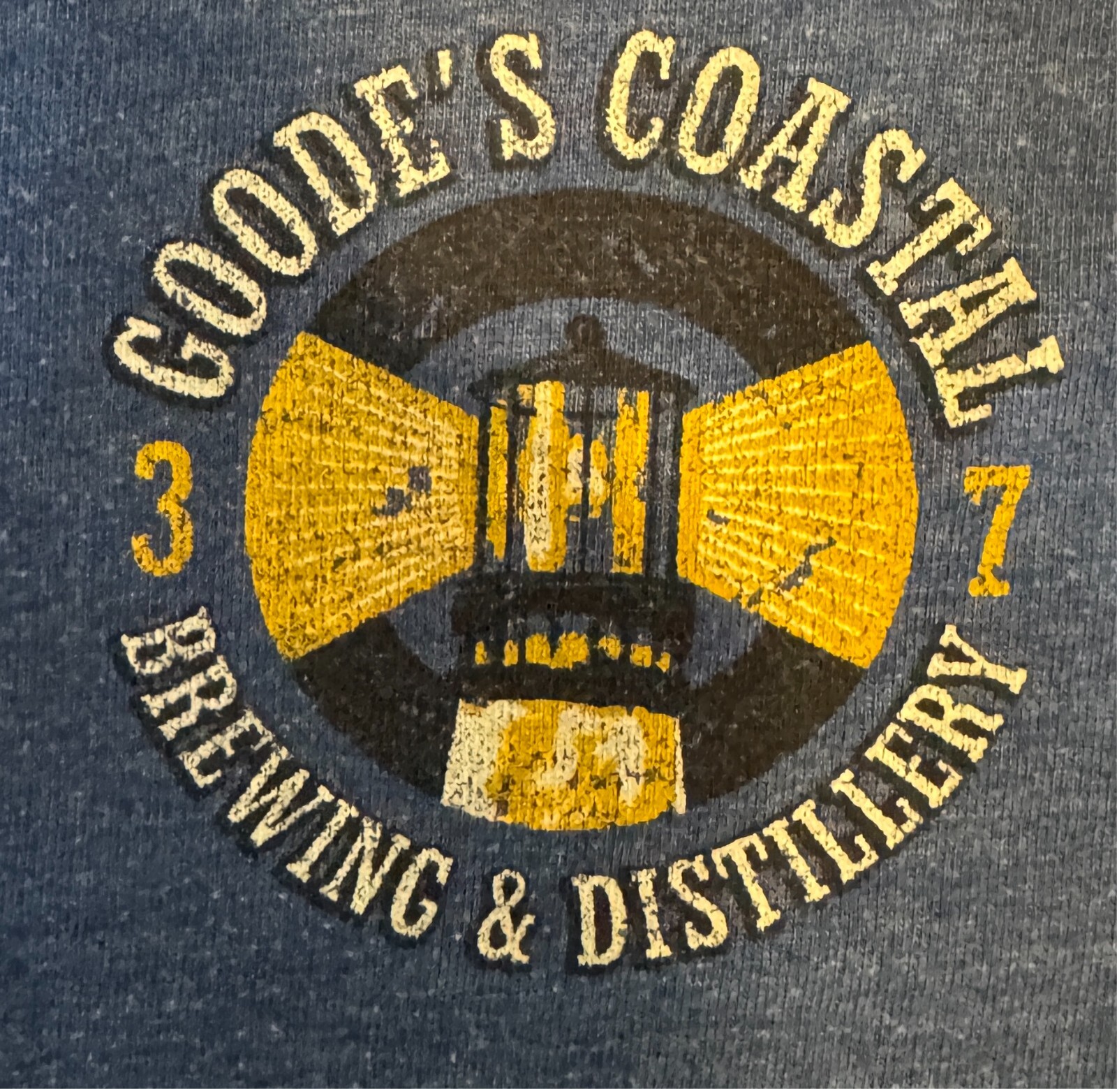 Izod Saltwater Blue T-Shirt GOOD’S COASTAL BREWING & DISTILLERY lighthouse