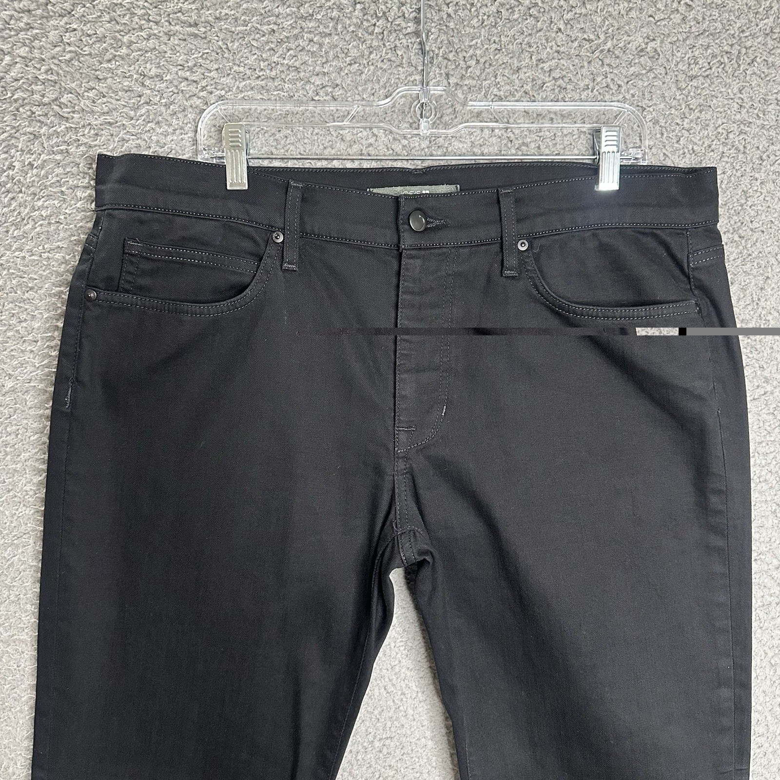 Joe’s Jeans Brixton Black Stretch Jeans Mens 36×30 Straight Slim Fit Dark Wash