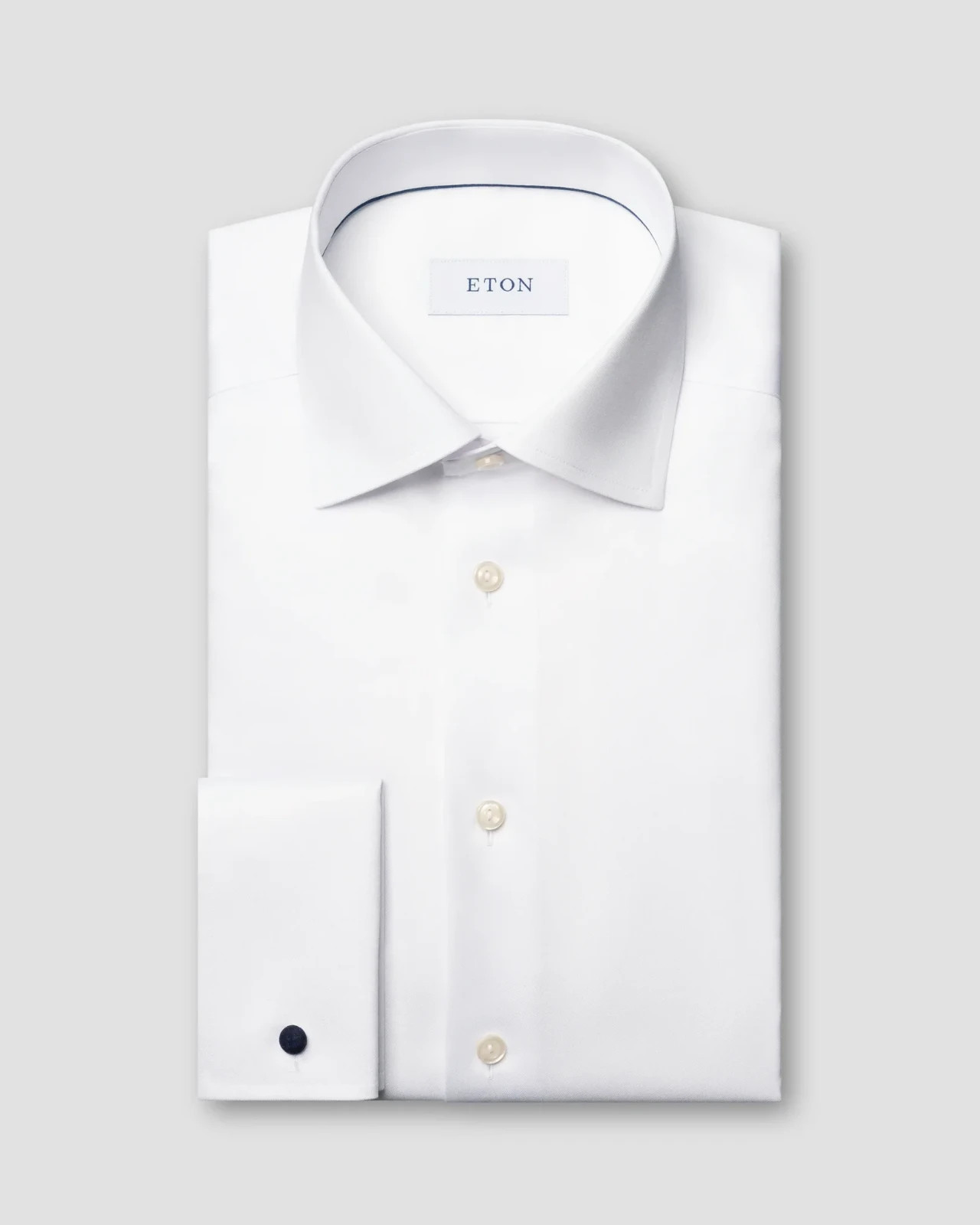 ETON White Shirt French Cuff Wrinkle Free Dress Shirt Classic Fit 43 17