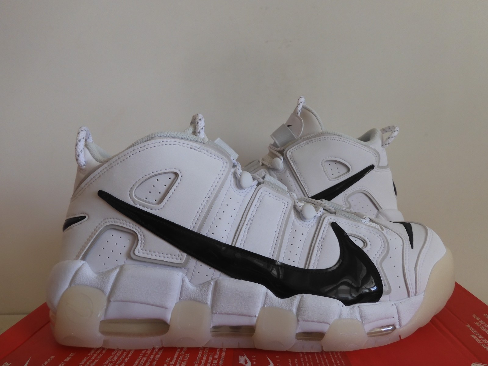 NIKE AIR MORE UPTEMPO ’96 “COPY PASTE WHITE-BLACK-PHOTON DUST SZ 12 [DQ5014-100]