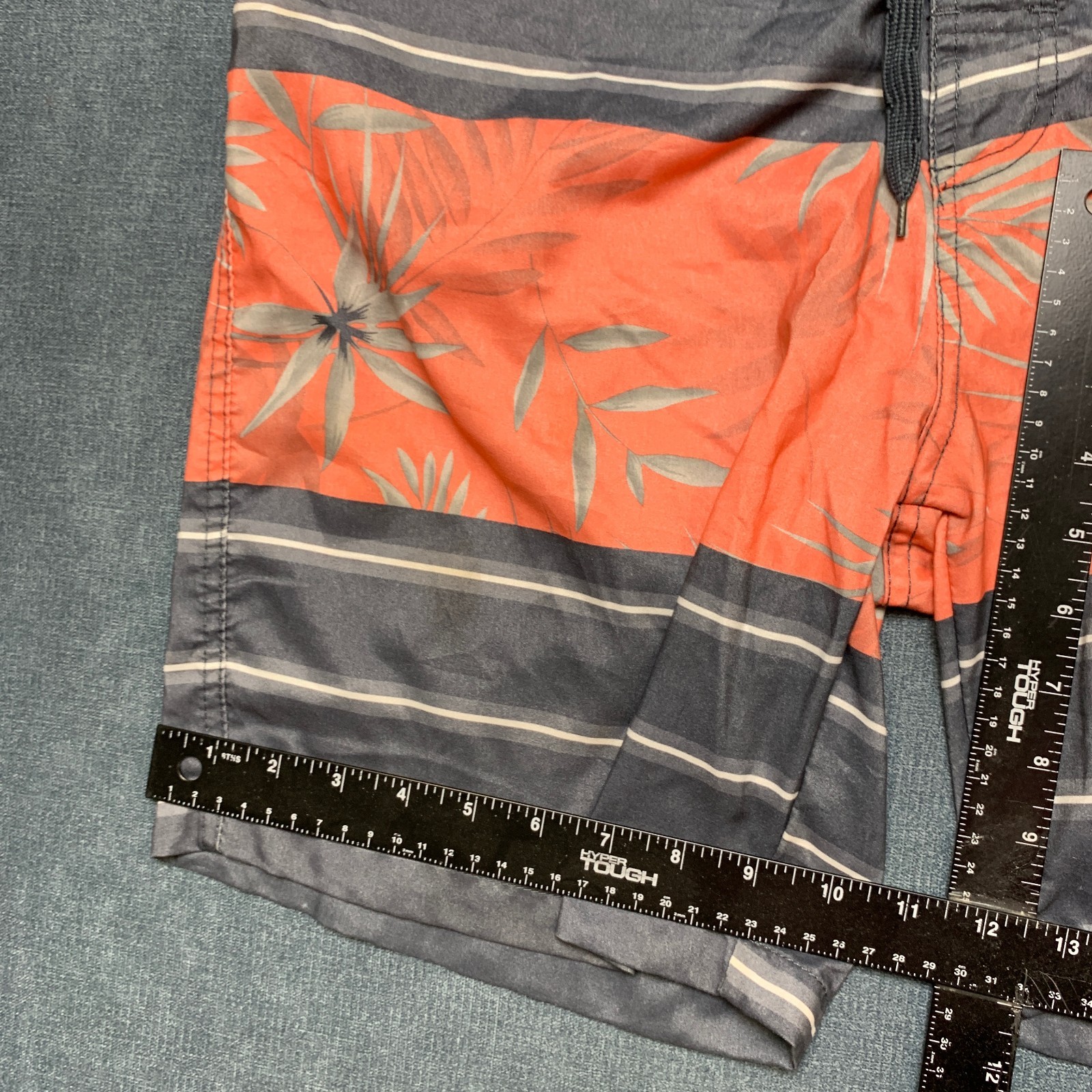 High Surf Board Shorts Men’s 36 Multicolor Tropical Striped Recreational Surfing