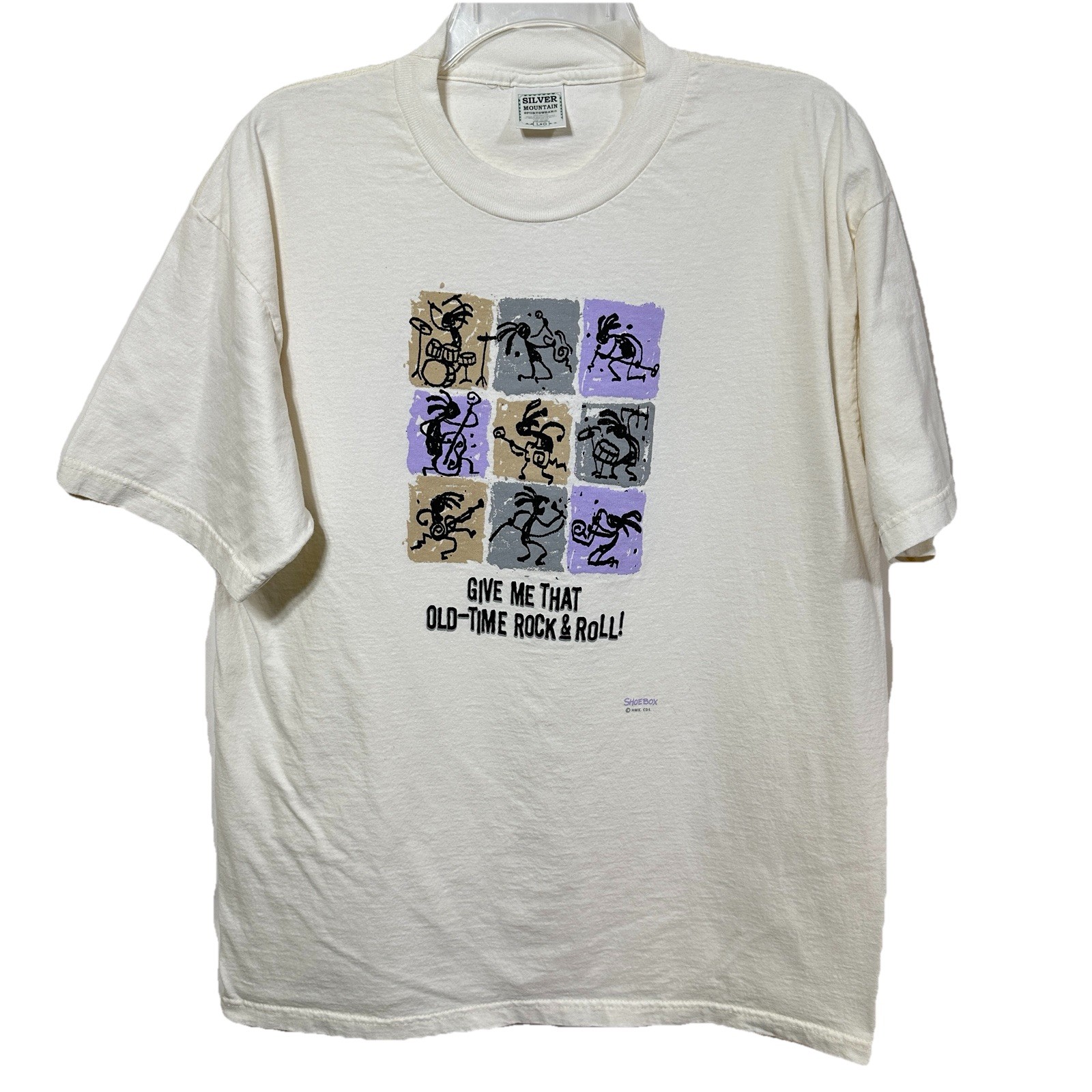 Vintage Kokopelli Give Me That Old-Time Rock & Roll! Large USA Made T-Shirt Tee