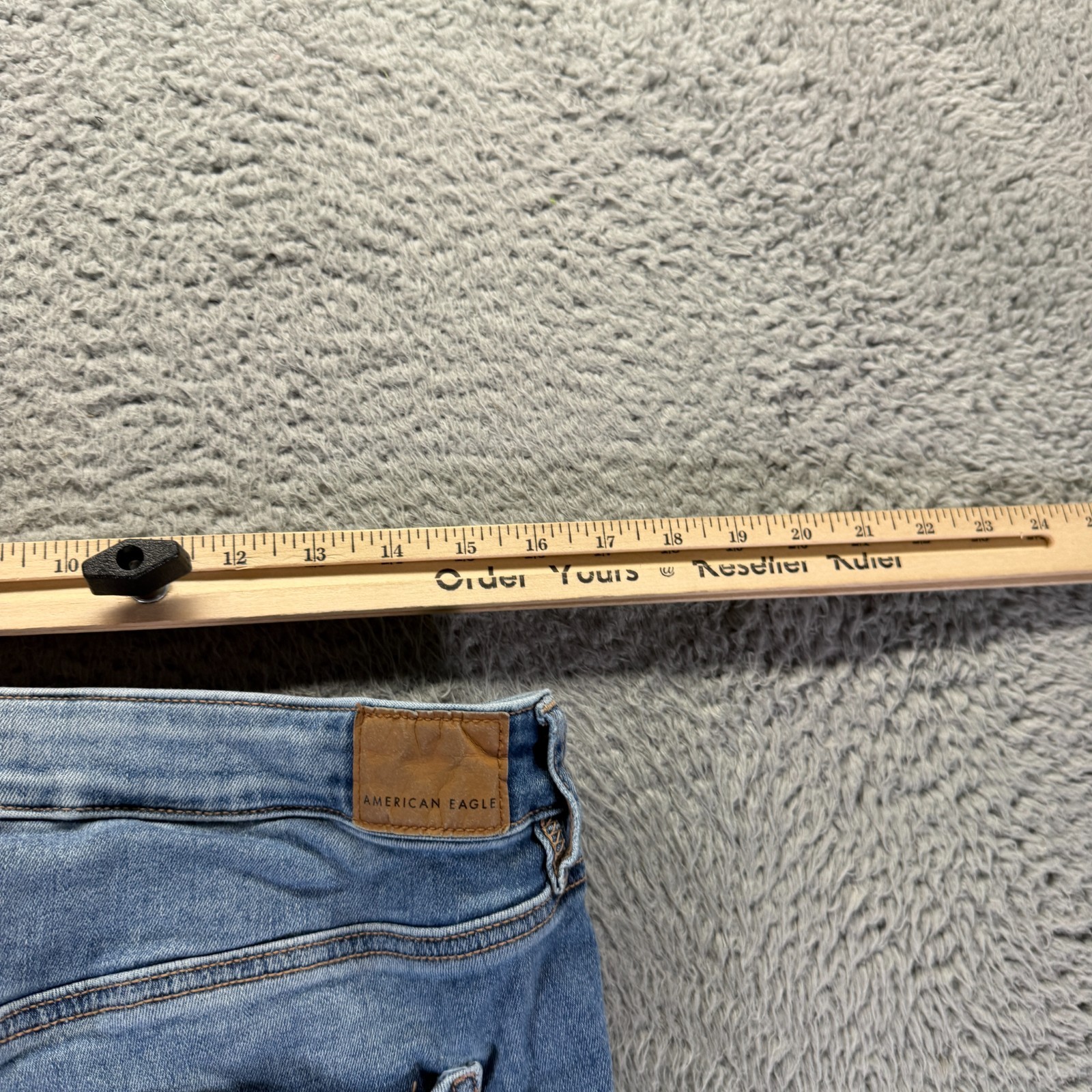 American Eagle Outfitters Next Level Jeans Womens 16 Blue Denim Jegging Stretch