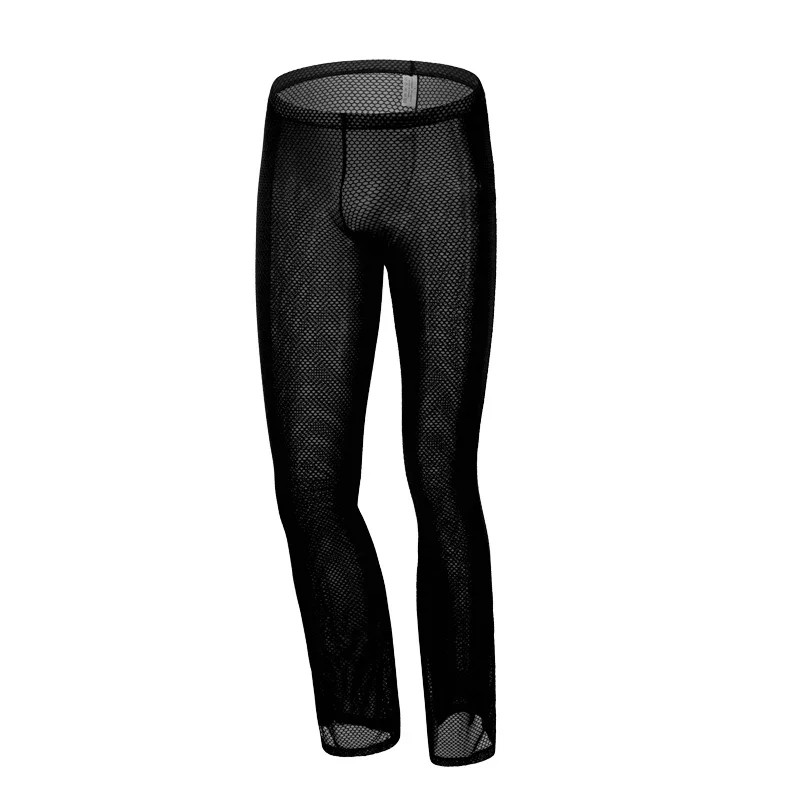 New Mens Bottoms Sexy Underwear Trousers Men’s Leggings Long Johns Perspective L