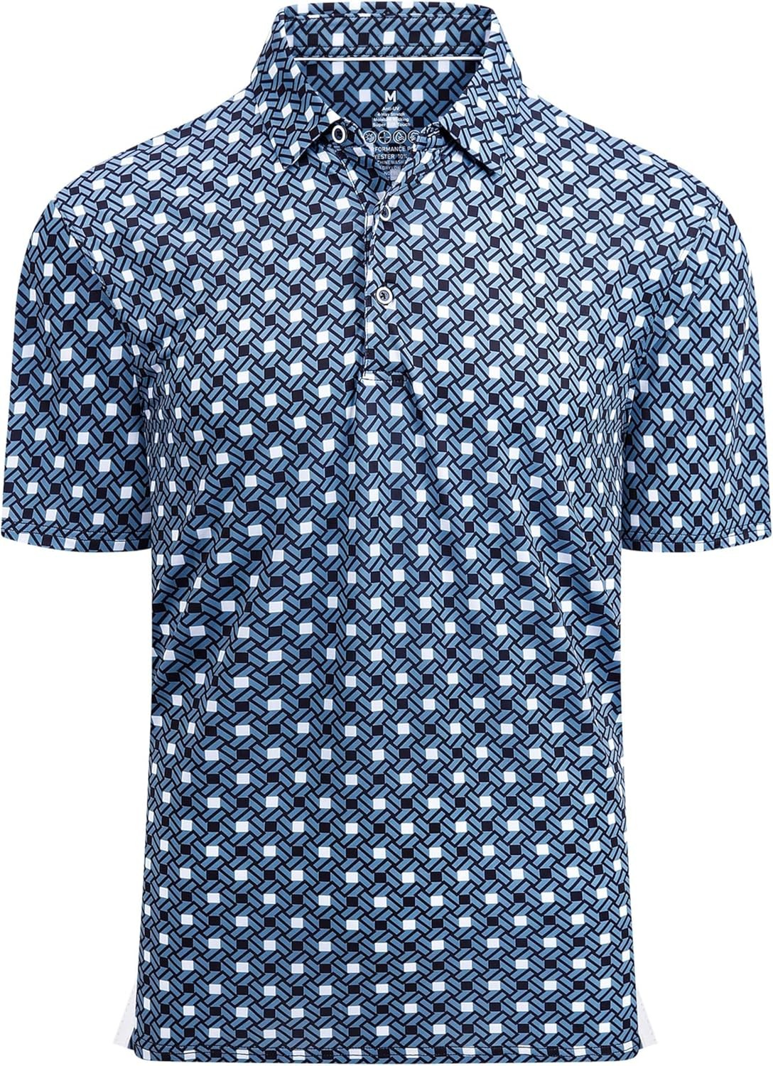Men’s Dry Fit Golf Polo Shirt – Moisture Wicking Performance Short Sleeve Tee