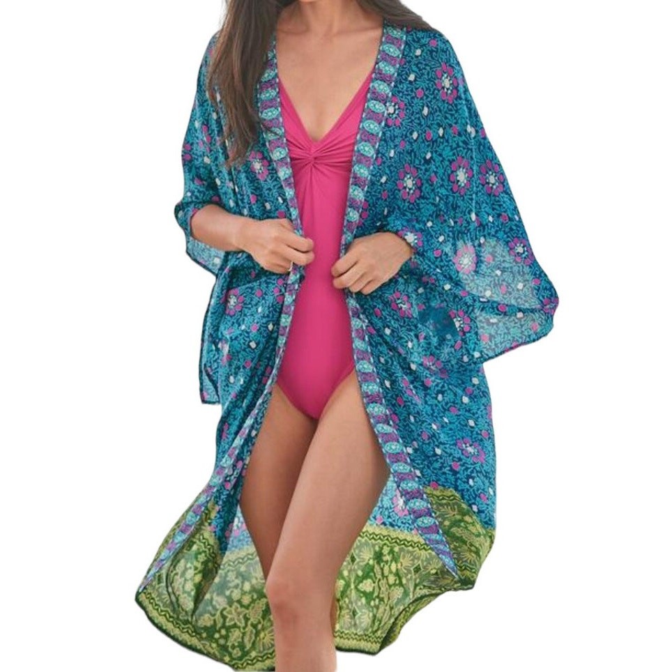 Sundance Bustling Blooms Kimono Size XS/S
