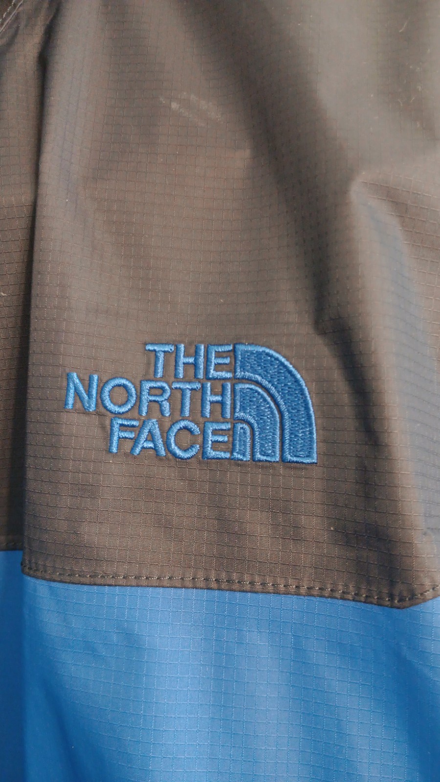 Mens The North Face Two Block Rain Jacket Hyvent 2.5L Size XL Blue & Navy