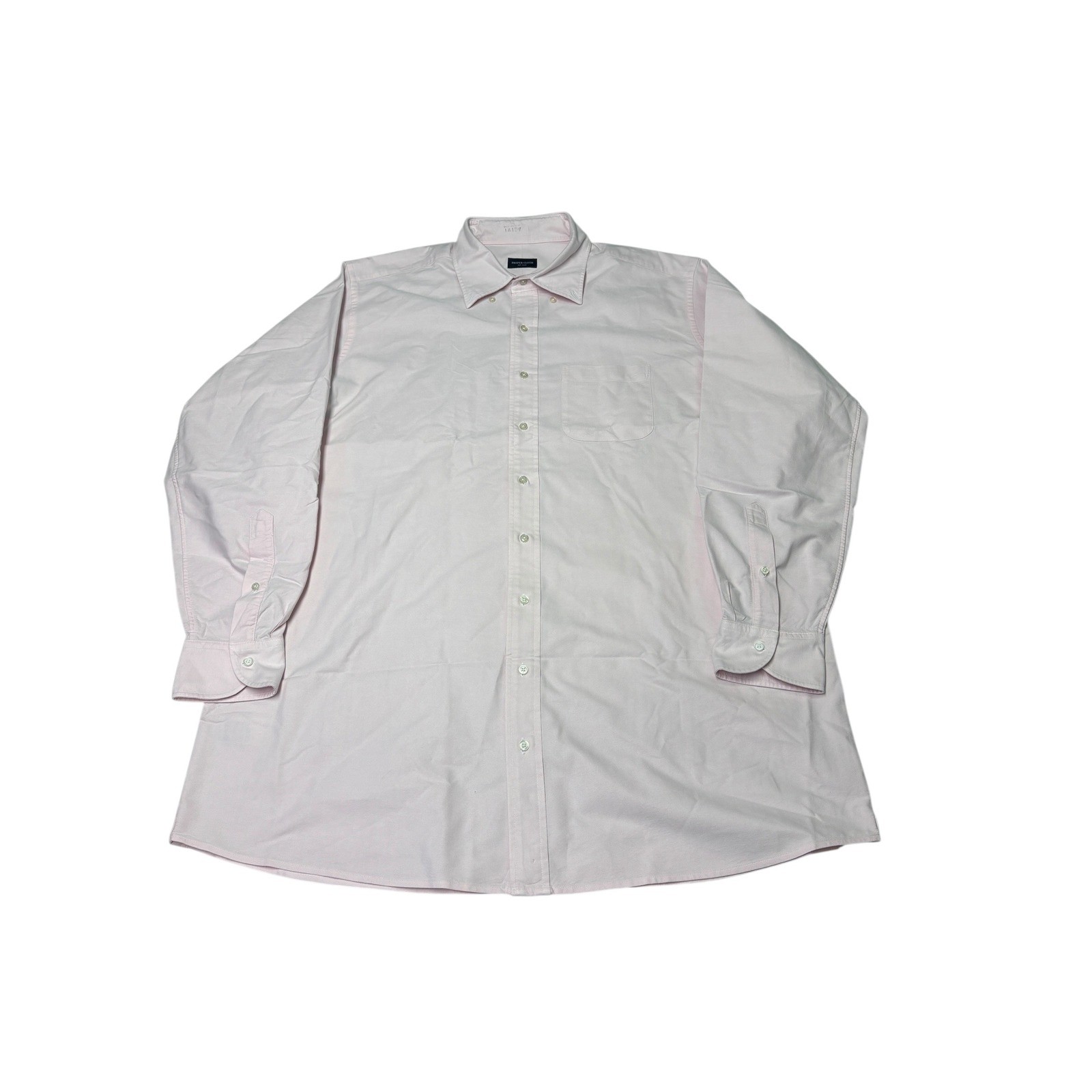 Proper Cloth Clark Light Pink Oxford Cloth Dress Shirt 18.5 x 37 Cotton PCF529