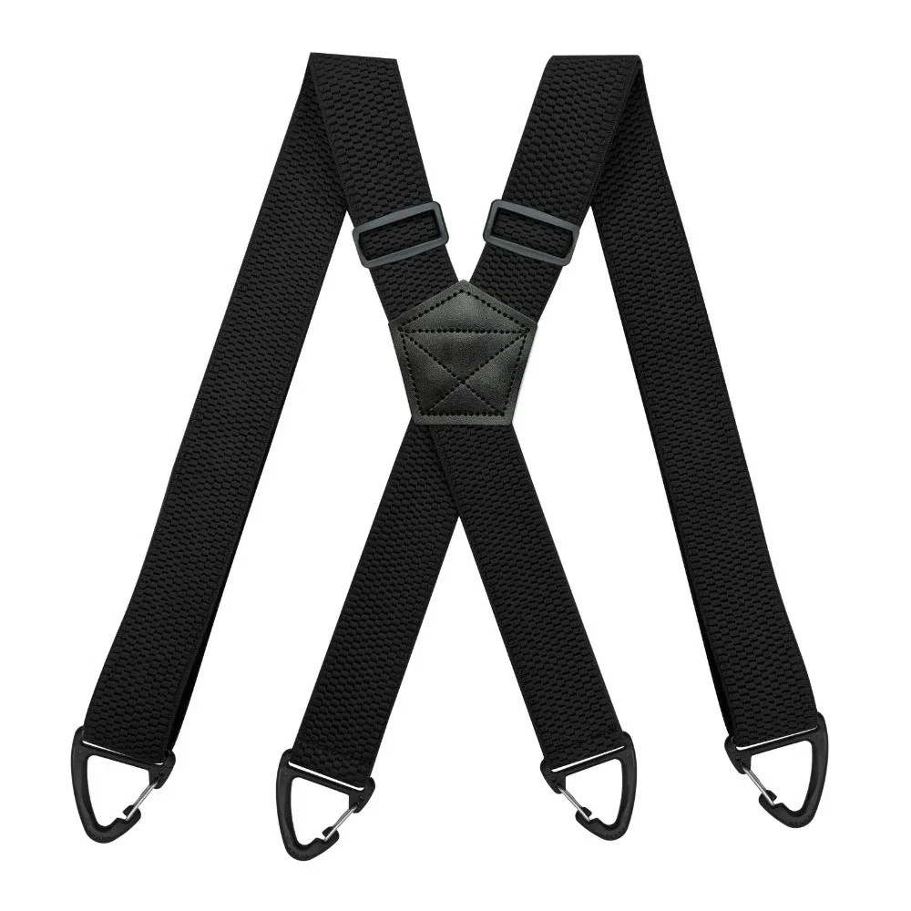 Heavy Duty Suspenders for Men Work Biker Outdoor 3.8cm Wide X-Back