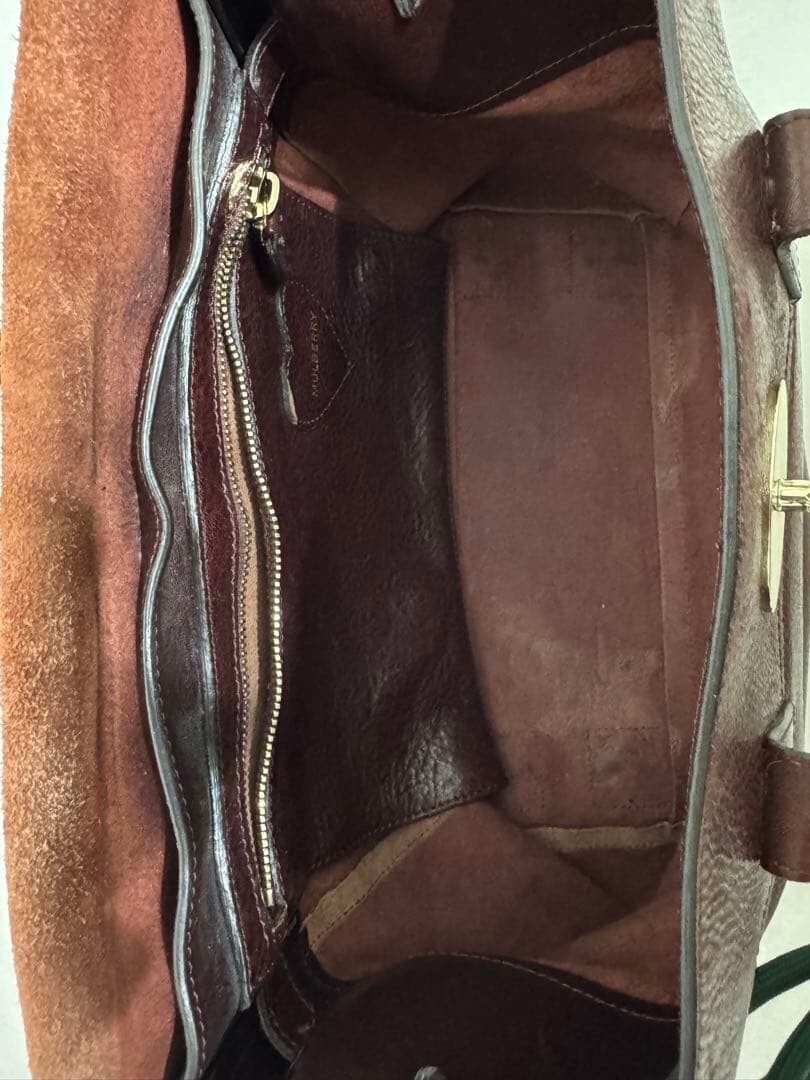 Mulberry Bayswater Cara Delevingne Lion Heart Bordeaux 3 Way Backpack Auth