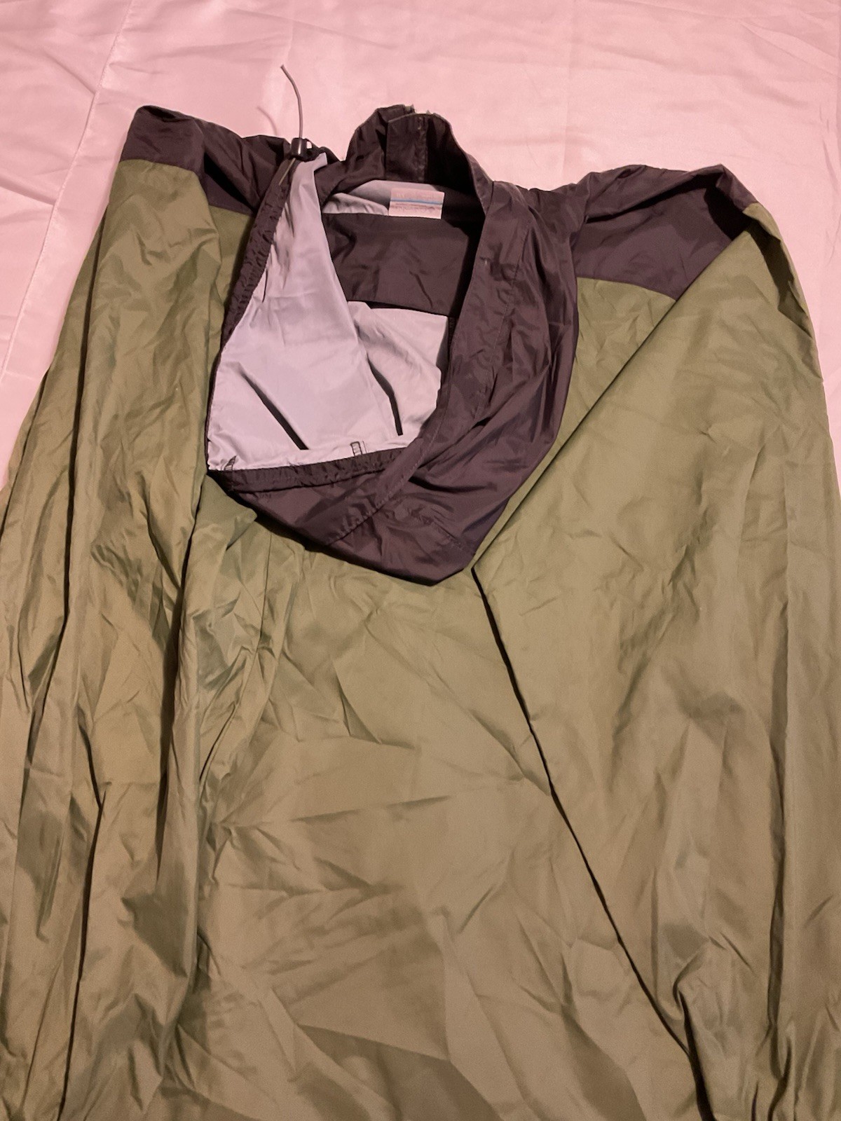 Columbia Men’s Full Zip Hooded Colorblock Windbreaker Jacket Logo XXL