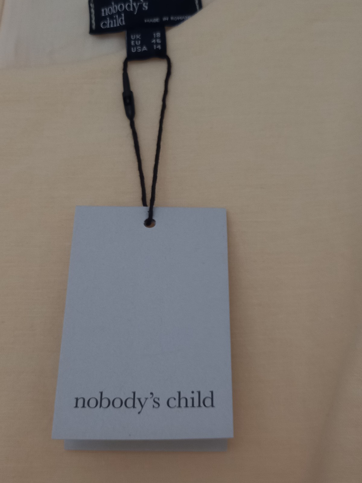 Nobody’s Child lemon dress size 18 RRP £69.00
