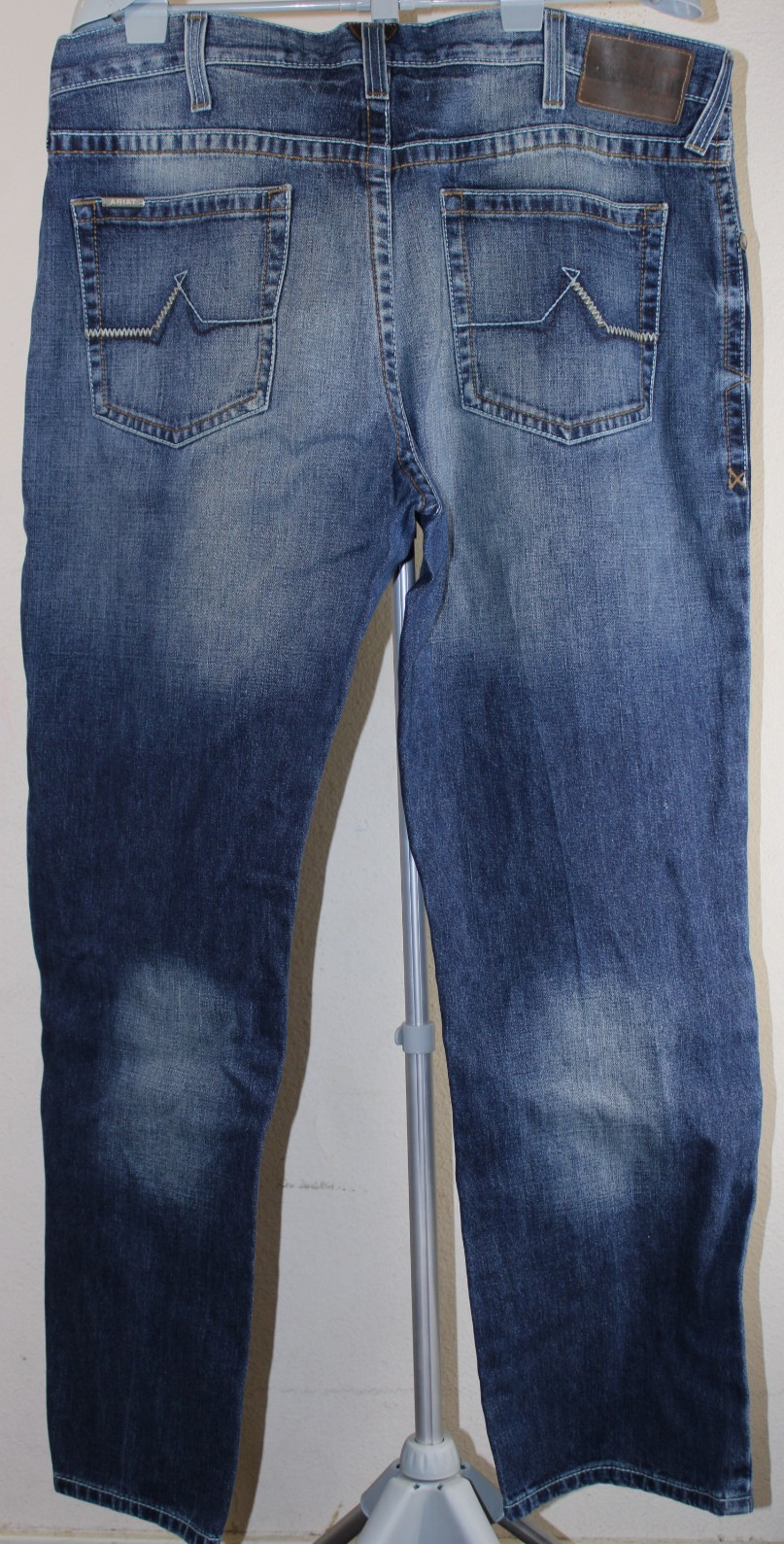 Ariat Denim M4 Jeans Mens 40×32 Low Rise Boot Blue Pants Rockabilly Western Wear